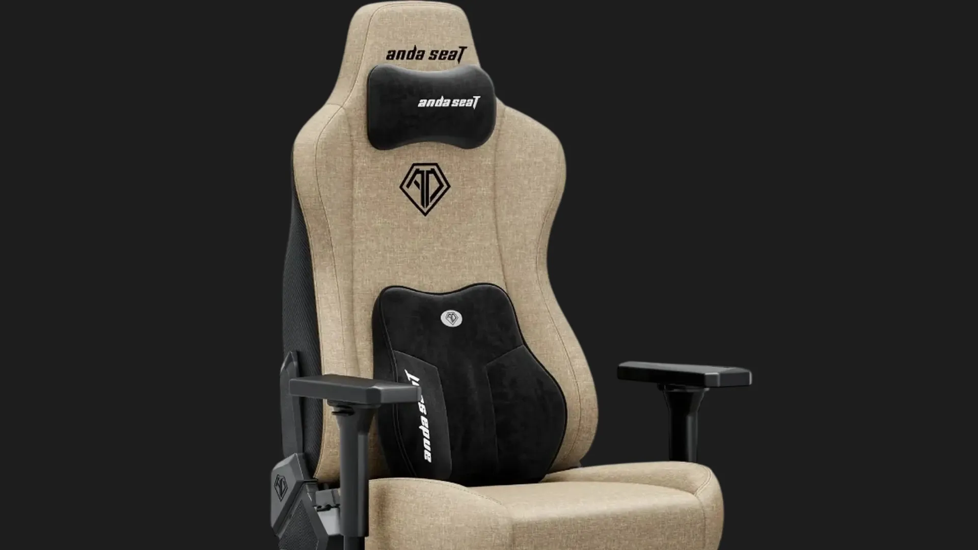 Крісло для геймерів Anda Seat Kaiser 3E Size XL Fabric (Dark Beige) (UA)