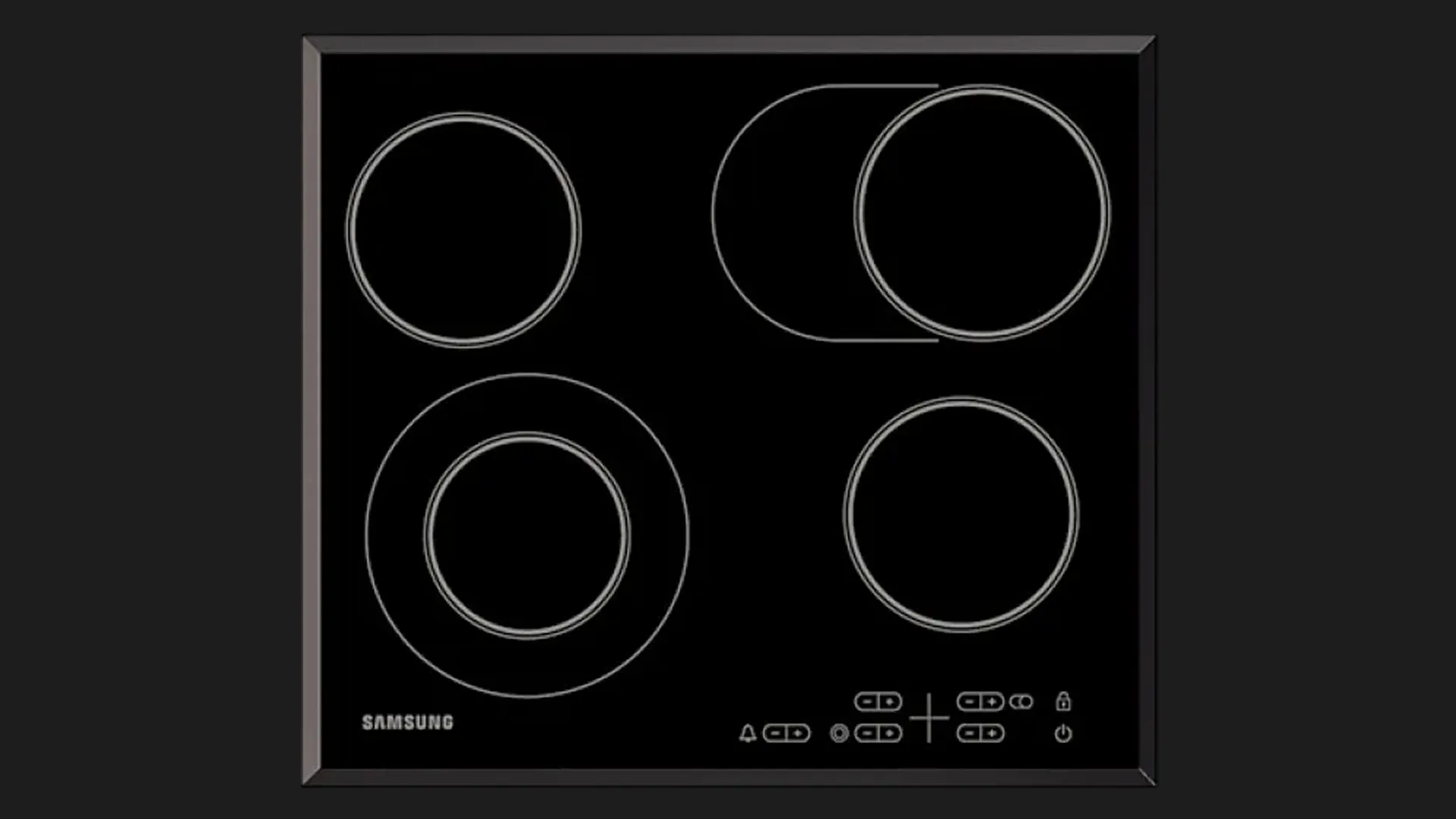 Варильна поверхня Samsung електрична NZ64T3516QK/WT
