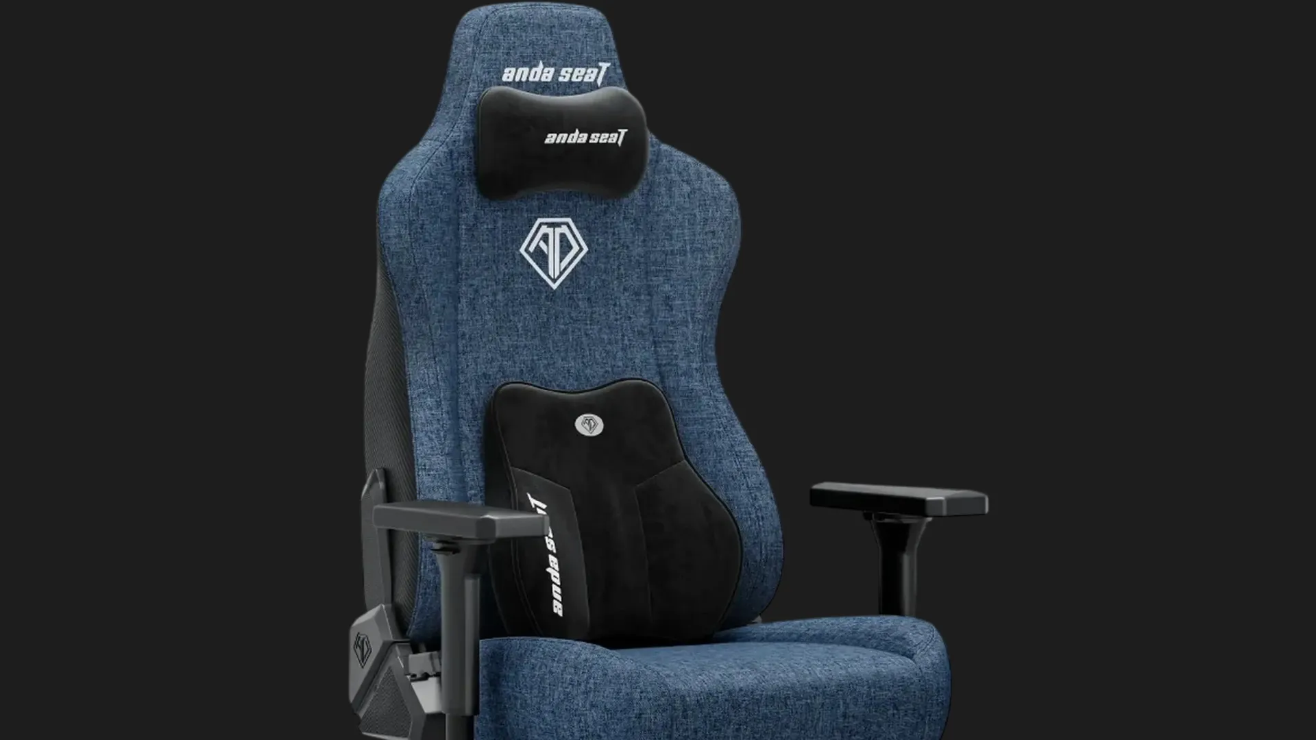 Кресло для геймеров Anda Seat Kaiser 3E Size XL Fabric (Dark Blue) (UA)
