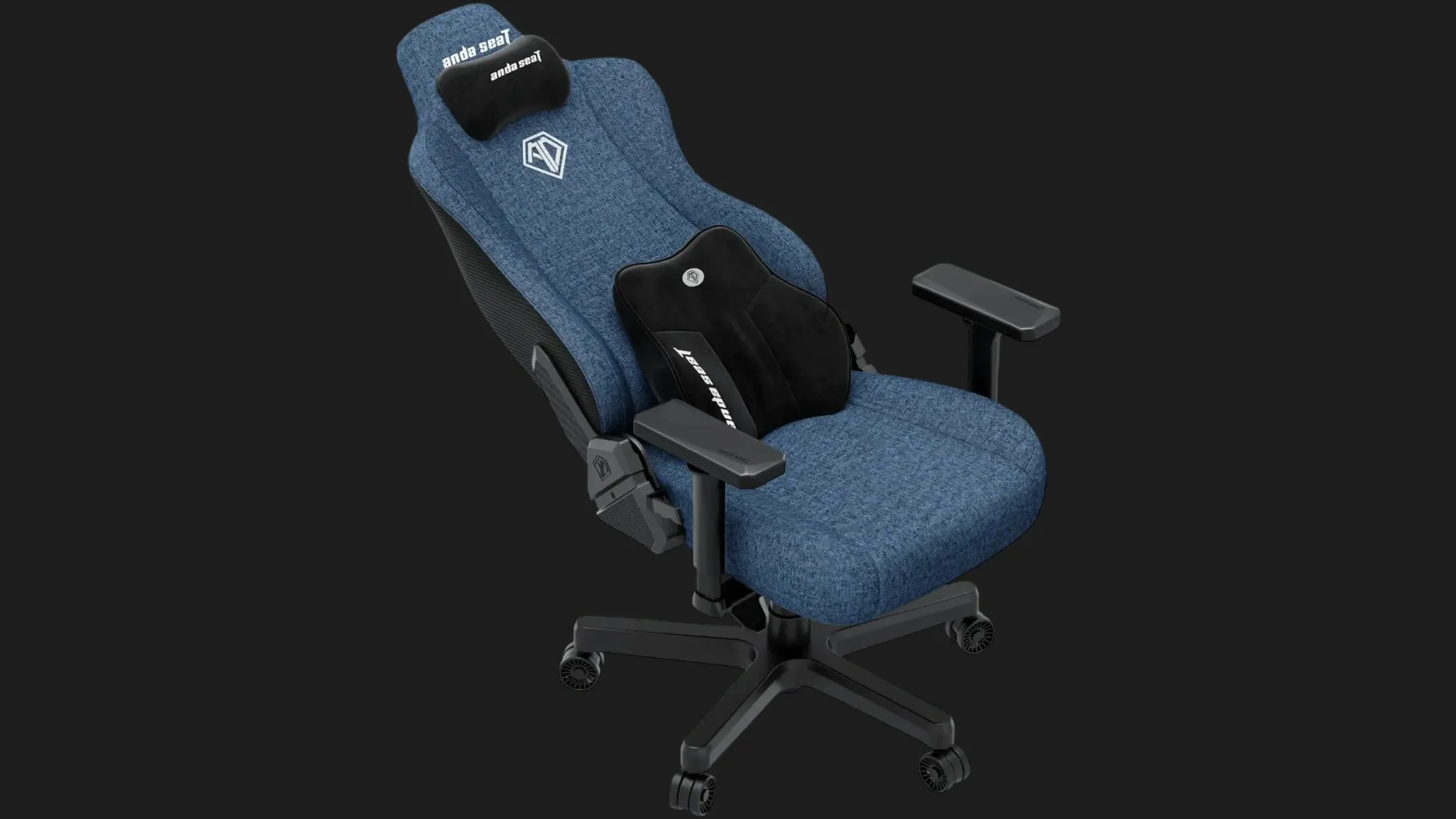 Кресло для геймеров Anda Seat Kaiser 3E Size XL Fabric (Dark Blue) (UA)