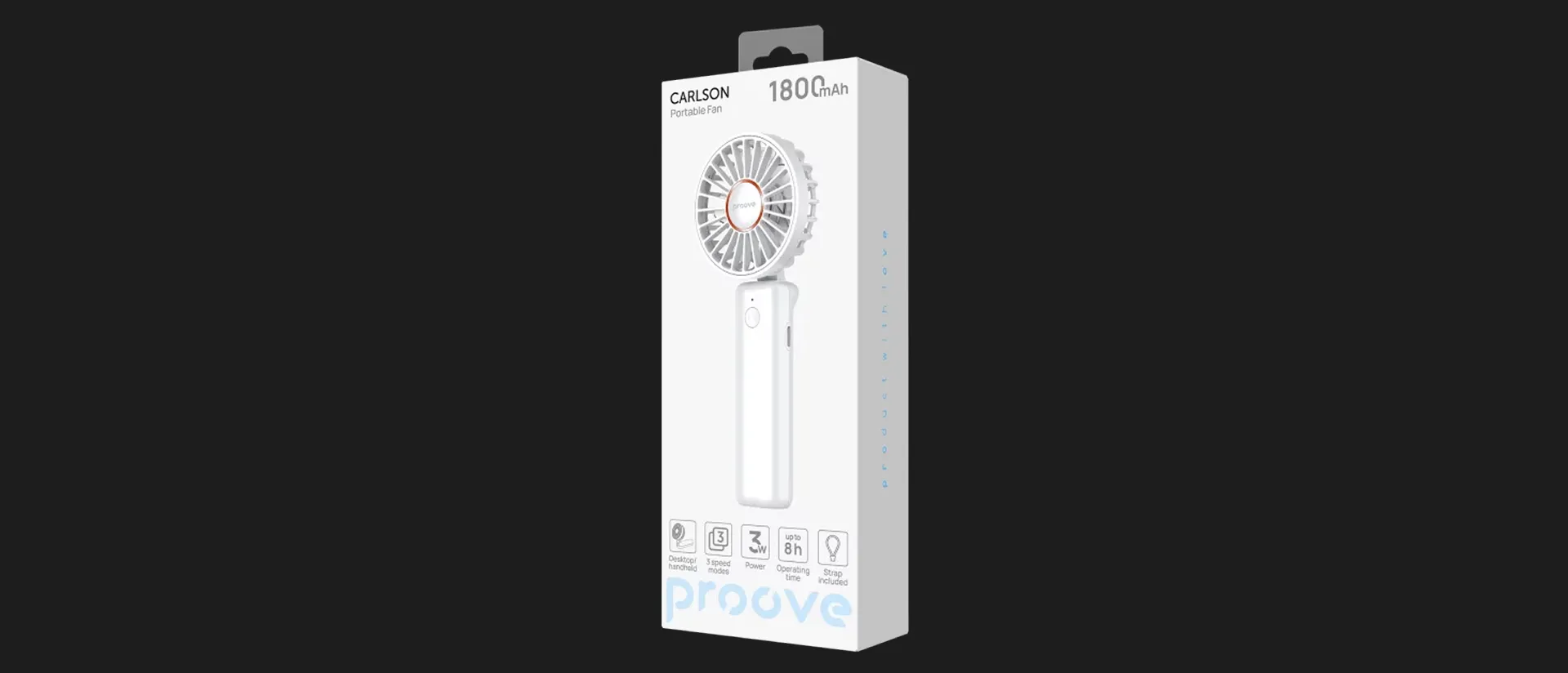 Портативний вентилятор Proove Carlson (White)