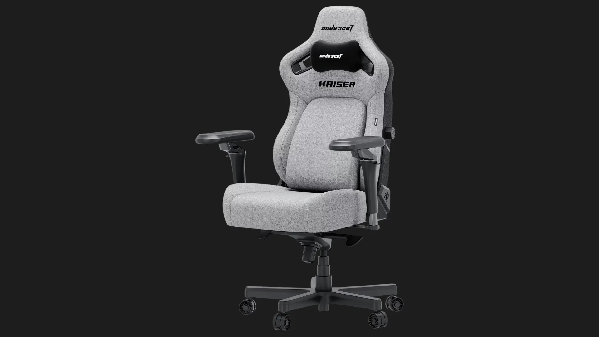 Крісло для геймерів Anda Seat Kaiser 4 V2 Fabric Size XL (Ash Gray) (UA)