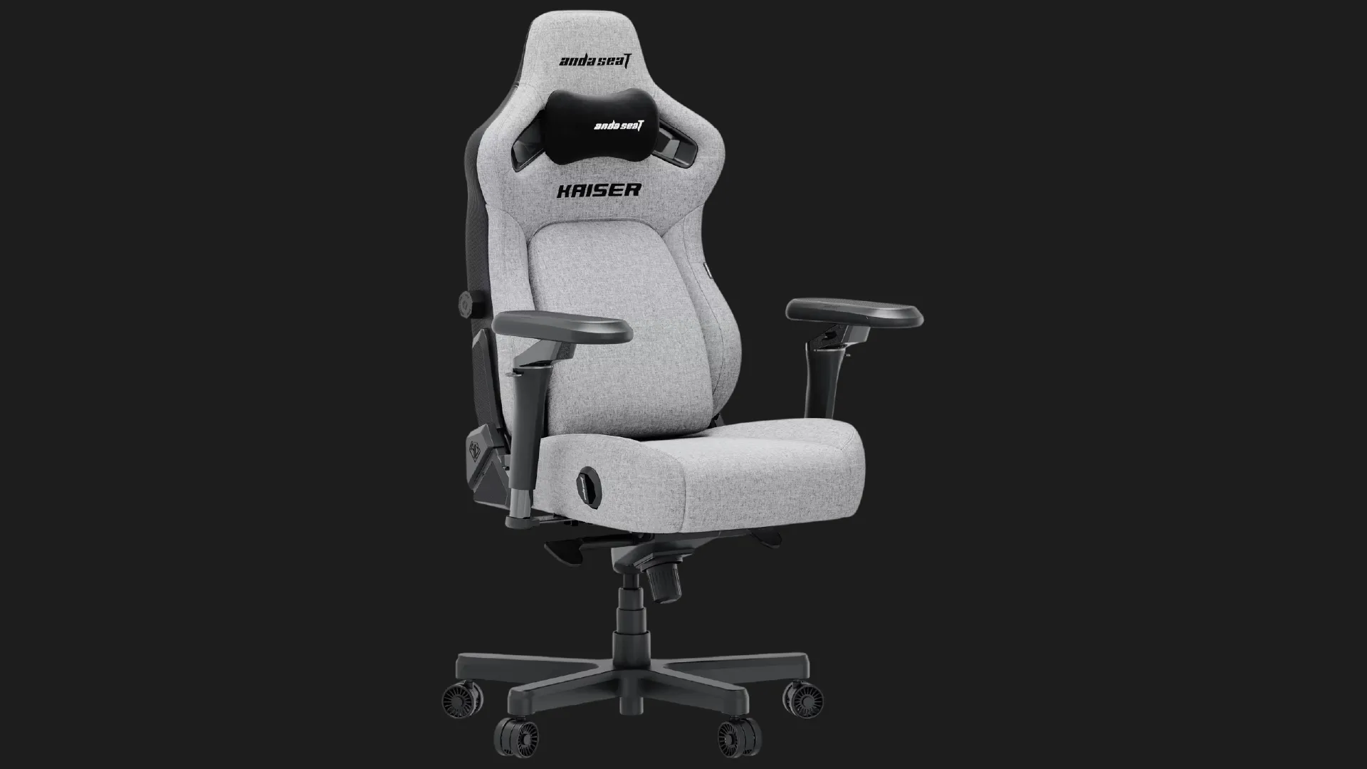 Кресло для геймеров Anda Seat Kaiser 4 V2 Fabric Size XL (Ash Gray) (UA)