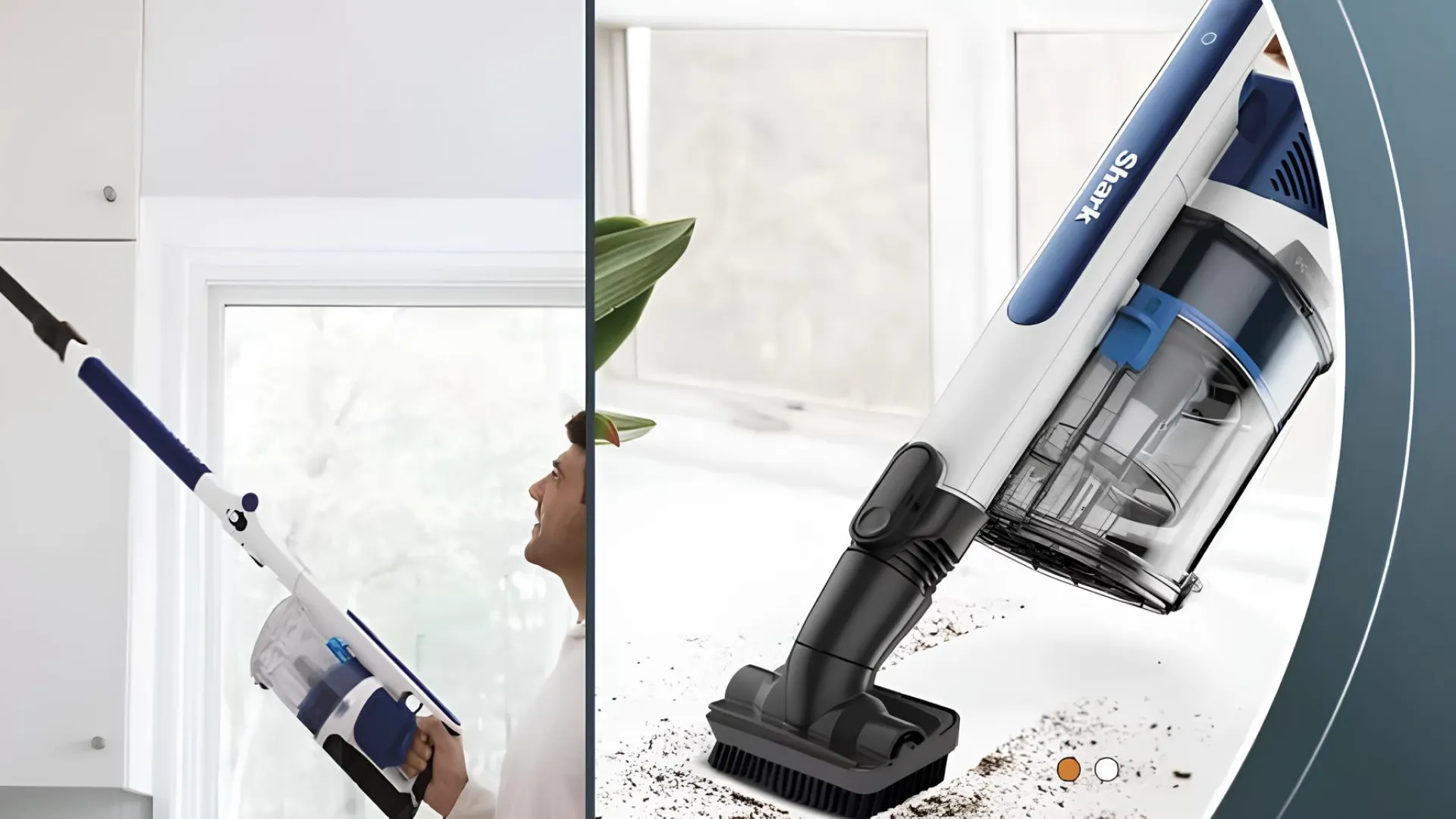 Аккумуляторный пылесос Shark PowerPro IZ380EU (Navy Blue/Gray) (IZ380EU)