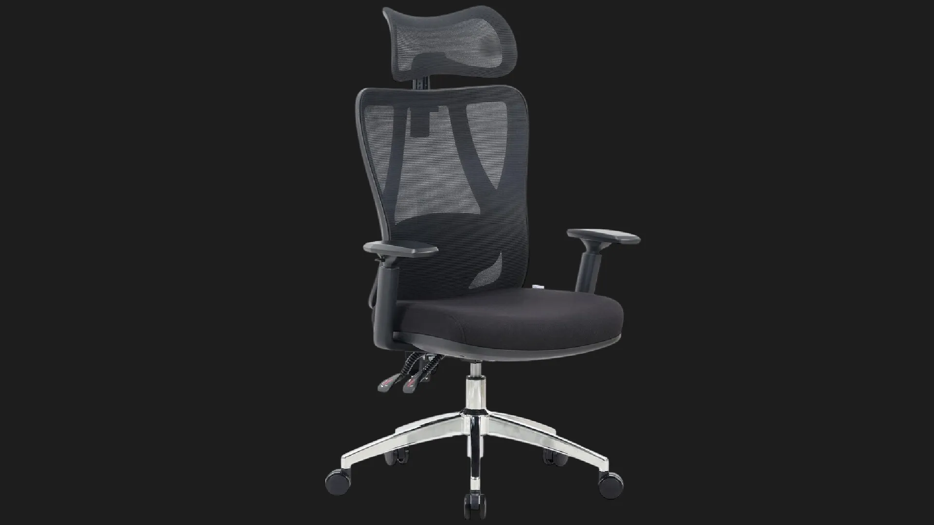 Крісло офісне ергономічне OfficePro Aero OC490B (Black) (UA)