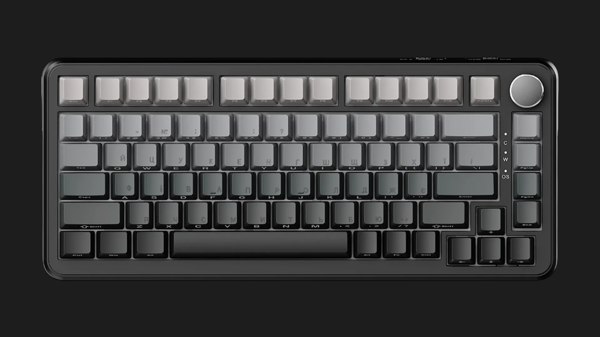 Клавіатура Ajazz AK820 Max Magnetic Switch RGB Gradient Black (AK820MAX-M-S-GG) (Black) (UA)