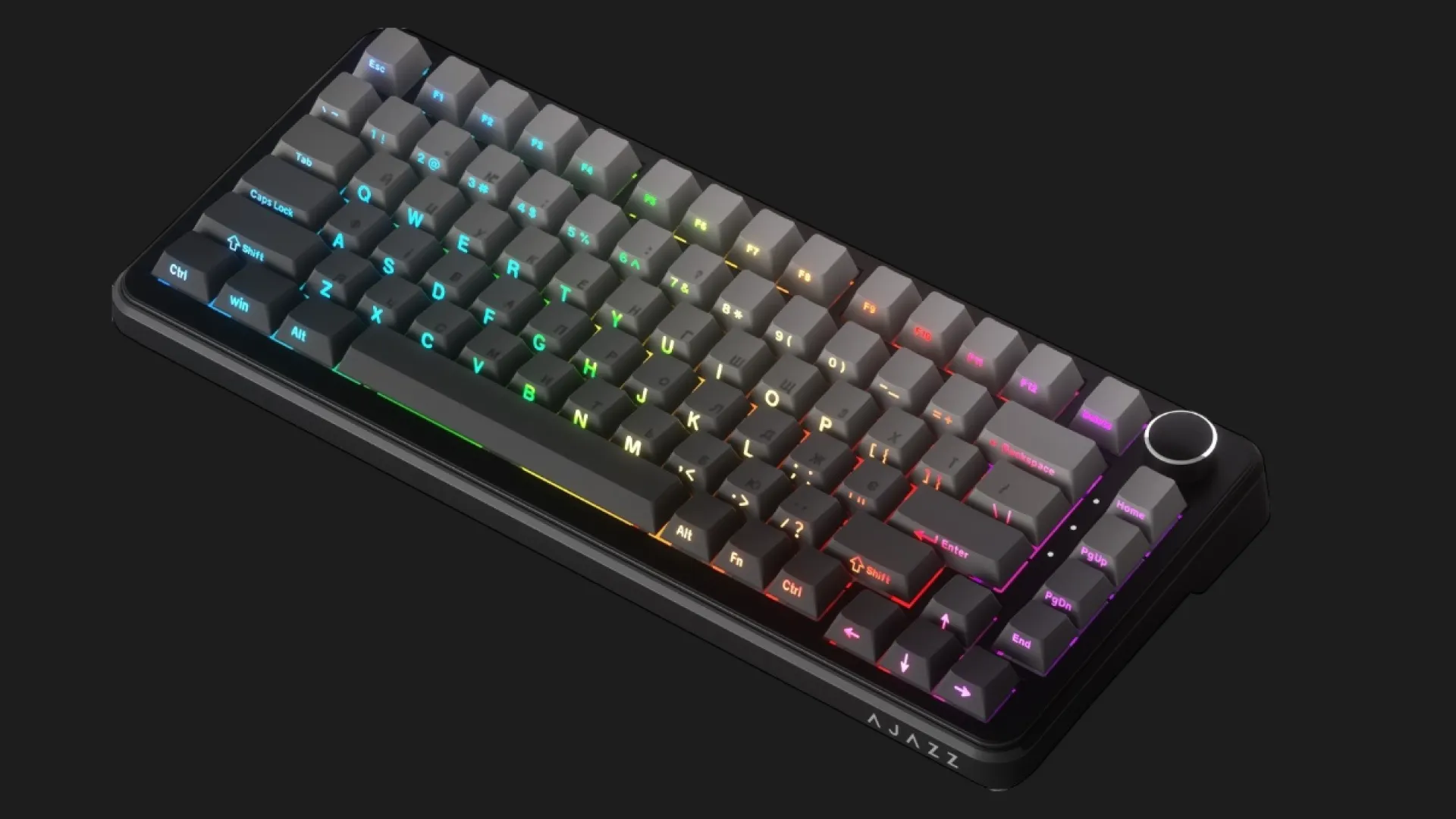 Клавіатура Ajazz AK820 Max Magnetic Switch RGB Gradient Black (AK820MAX-M-S-GG) (Black) (UA)