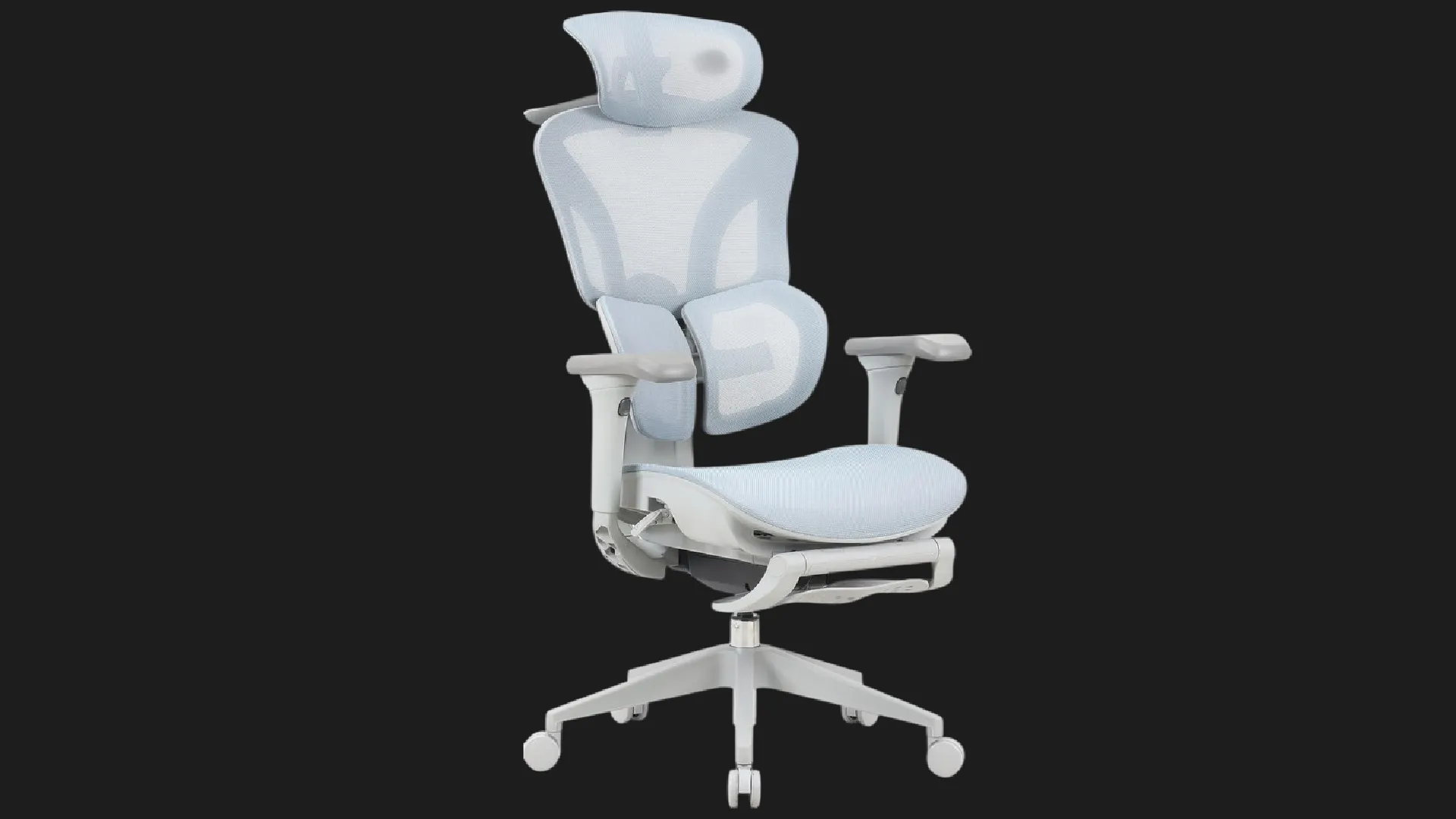 Крісло офісне OfficePro Elite OC950GLB (Gray/Light Blue) (UA)