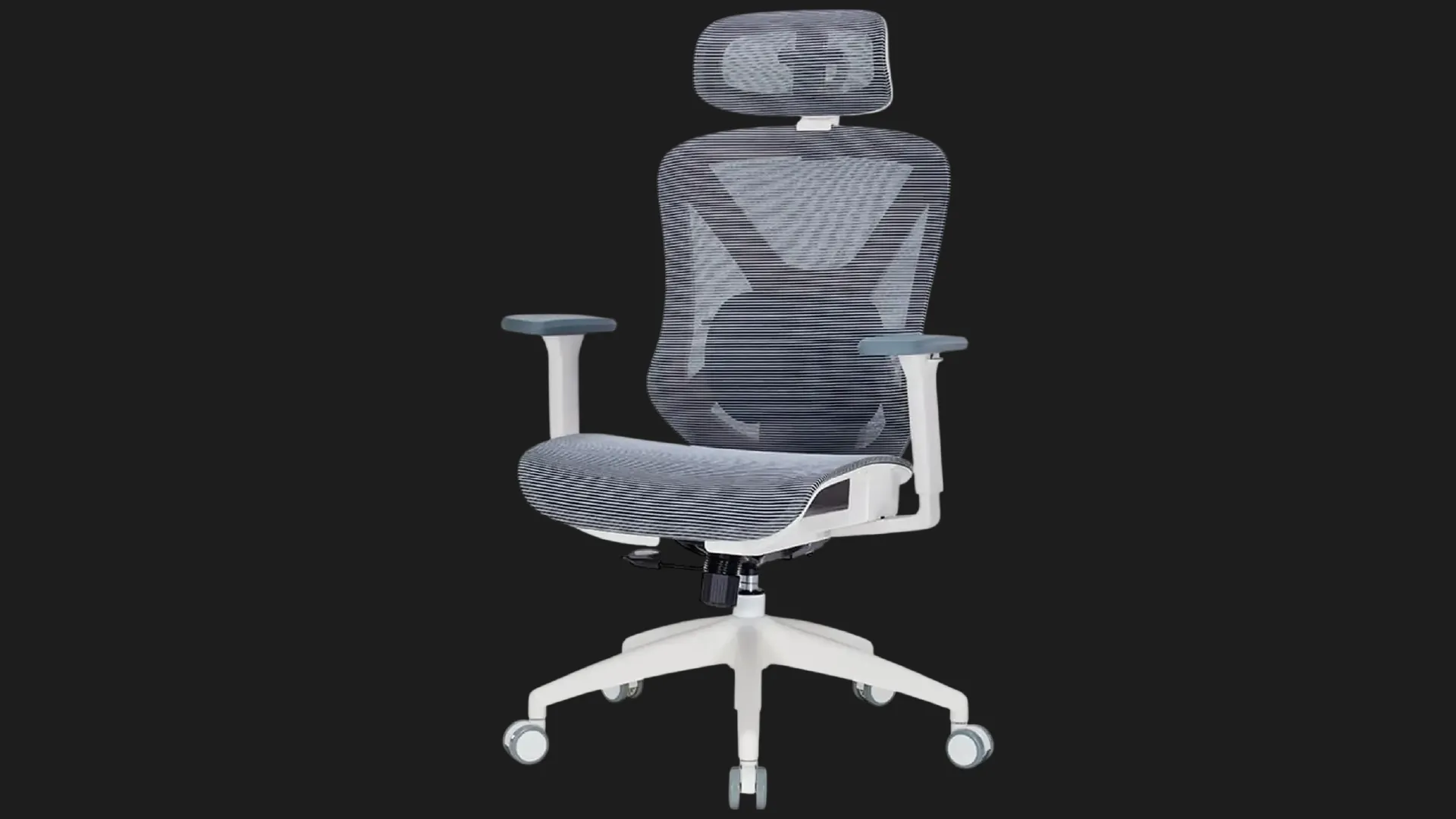 Крісло офісне OfficePro Atlas OC630-W-DG-DG (White/Dark Gray) (UA)