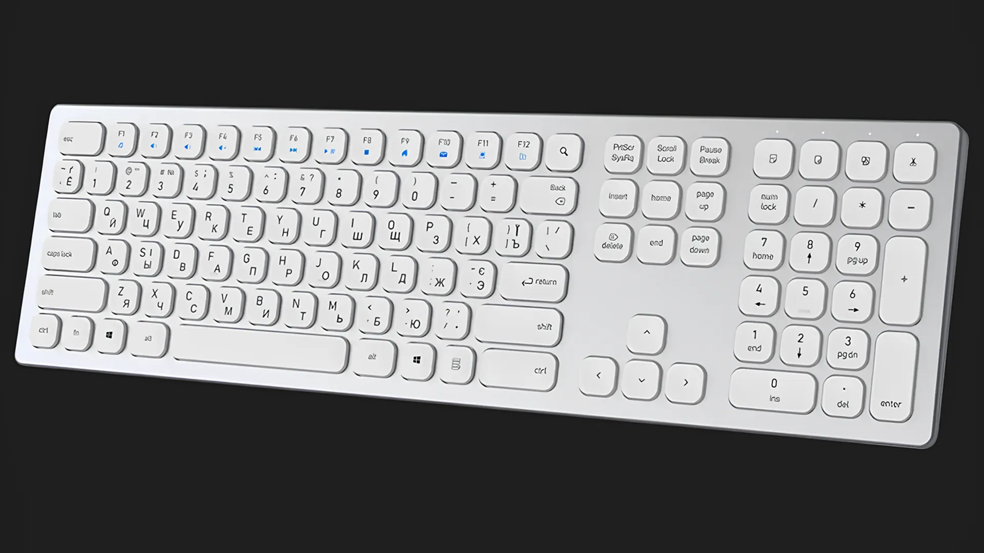Клавіатура OfficePro SK1550W (White) (SK1550W) (UA)