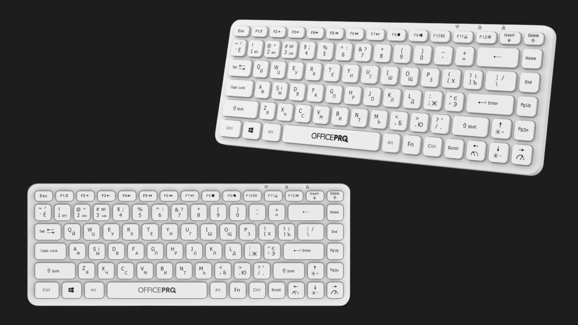 Клавиатура OfficePro SK790W Wireless/Bluetooth (White) (SK790W) (UA)