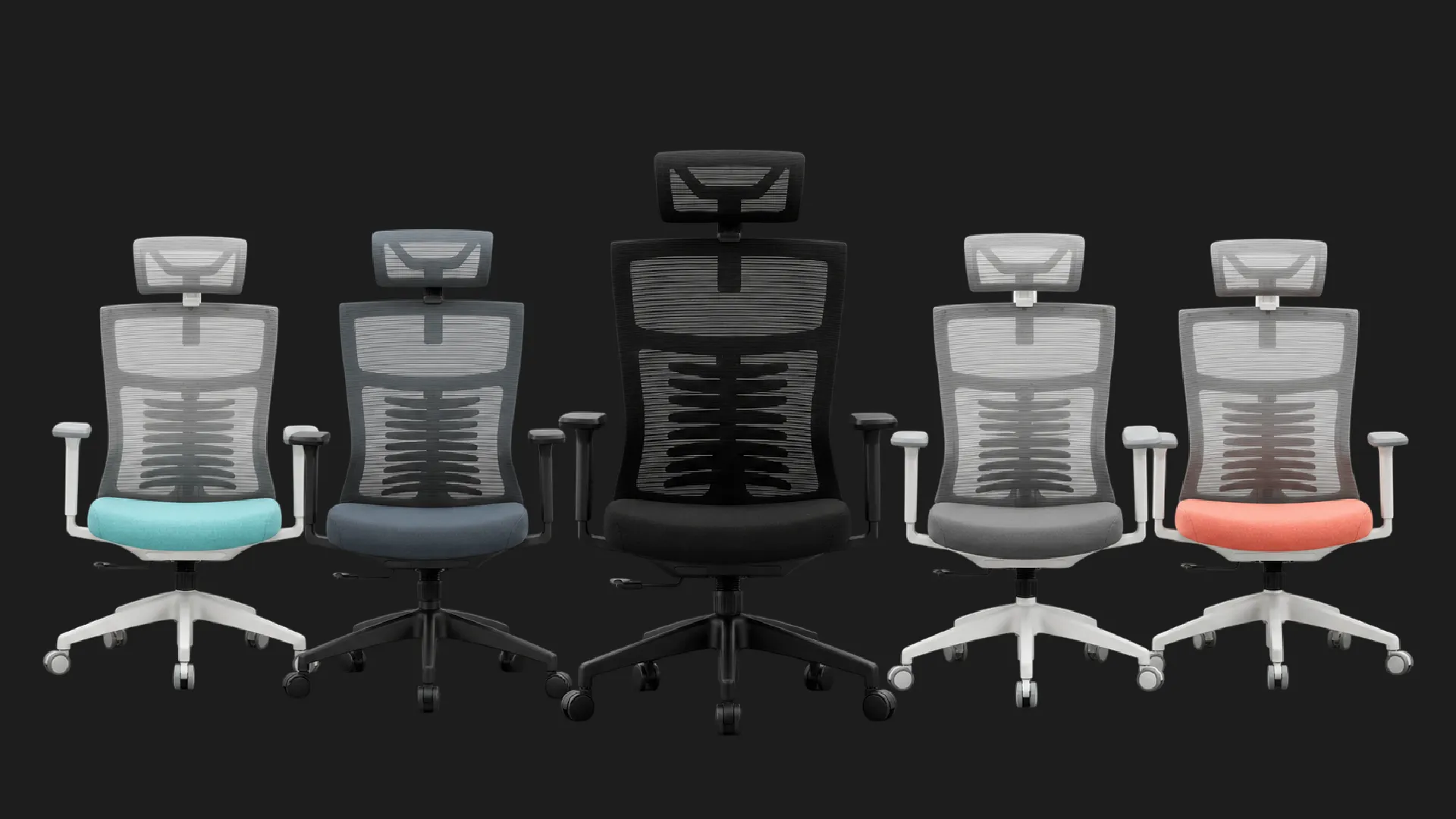 Крісло офісне Officepro Balance OC550-B-DG-DG (Black/Dark Gray) (UA)