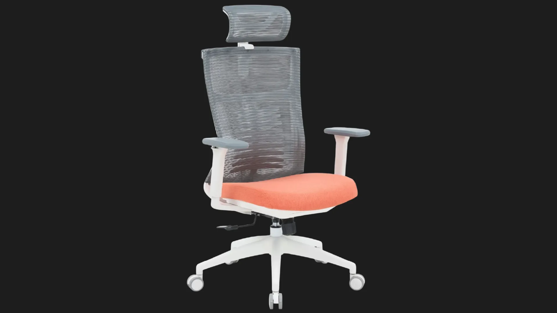 Крісло офісне Officepro Balance OC550-W-DG-OR (White/Dark Gray/Orange) (UA)