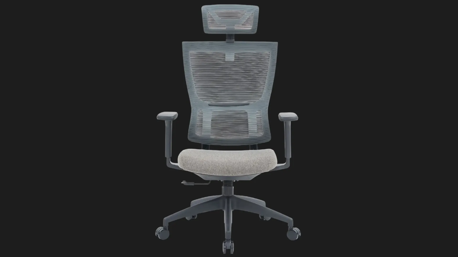 Крісло офісне Officepro Elegant OC600-B-DG-DG (Black/Dark Gray) (UA)