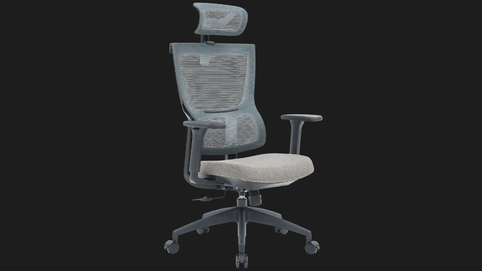 Крісло офісне Officepro Elegant OC600-B-DG-DG (Black/Dark Gray) (UA)