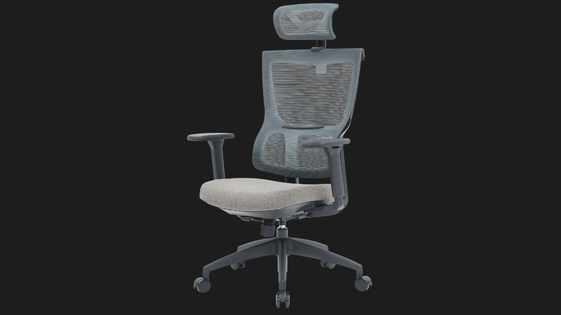 Крісло офісне Officepro Elegant OC600-B-DG-DG (Black/Dark Gray) (UA)