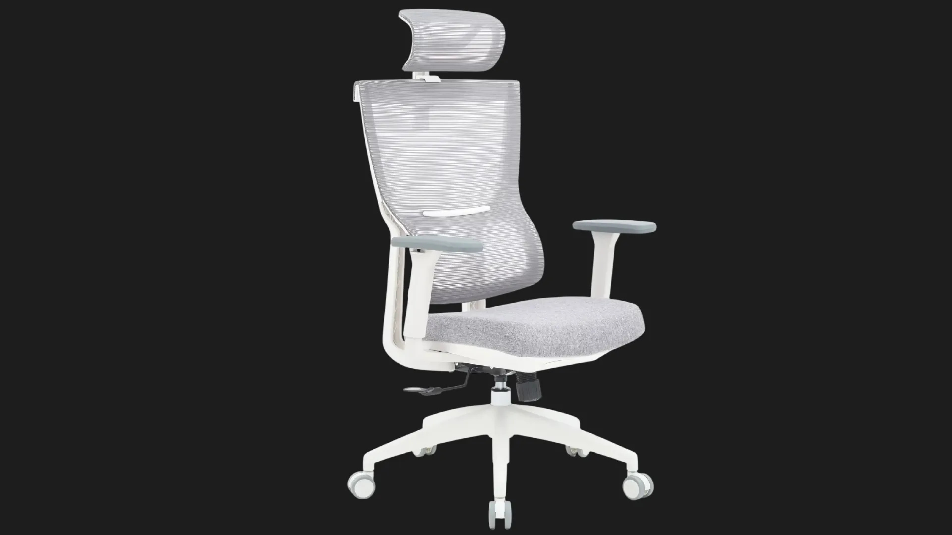 Крісло офісне Officepro Elegant OC600-W-LG-LG (White/Light Gray) (UA)