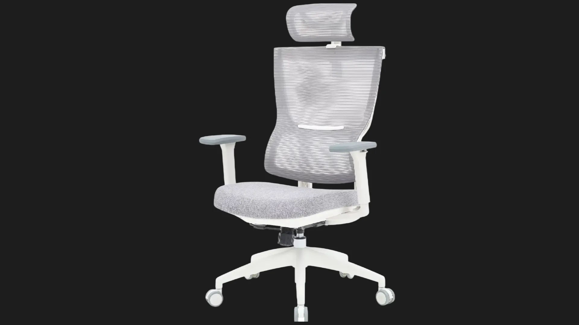 Крісло офісне Officepro Elegant OC600-W-LG-LG (White/Light Gray) (UA)