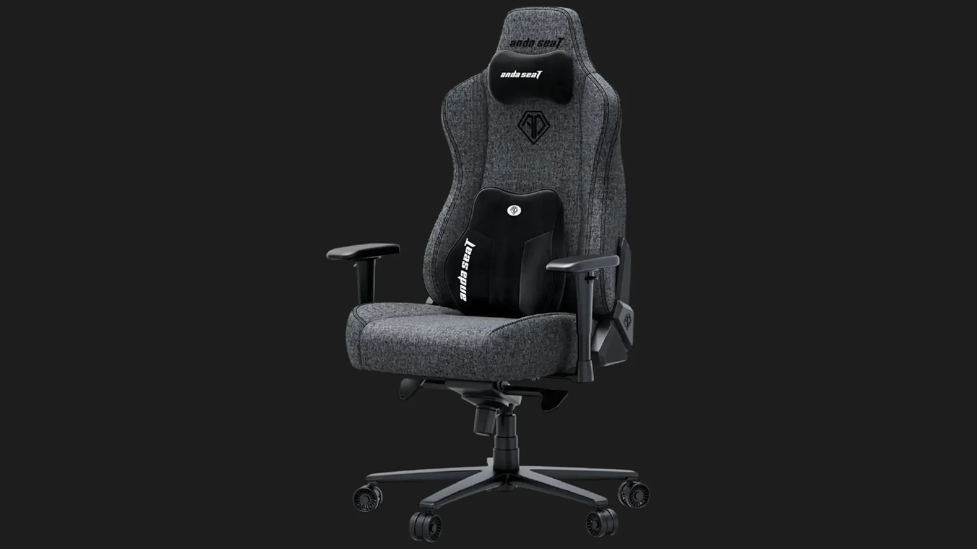 Кресло для геймеров Anda Seat Novis Plus Fabric Size XL (Dark Gray) (UA)