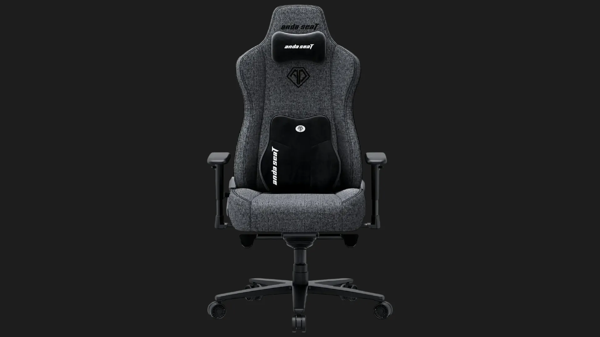 Крісло для геймерів Anda Seat Novis Plus Fabric Size XL (Dark Gray) (UA)