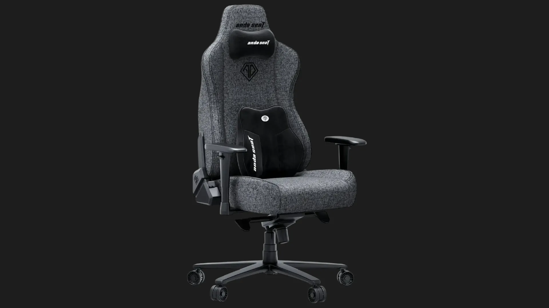 Крісло для геймерів Anda Seat Novis Plus Fabric Size XL (Dark Gray) (UA)