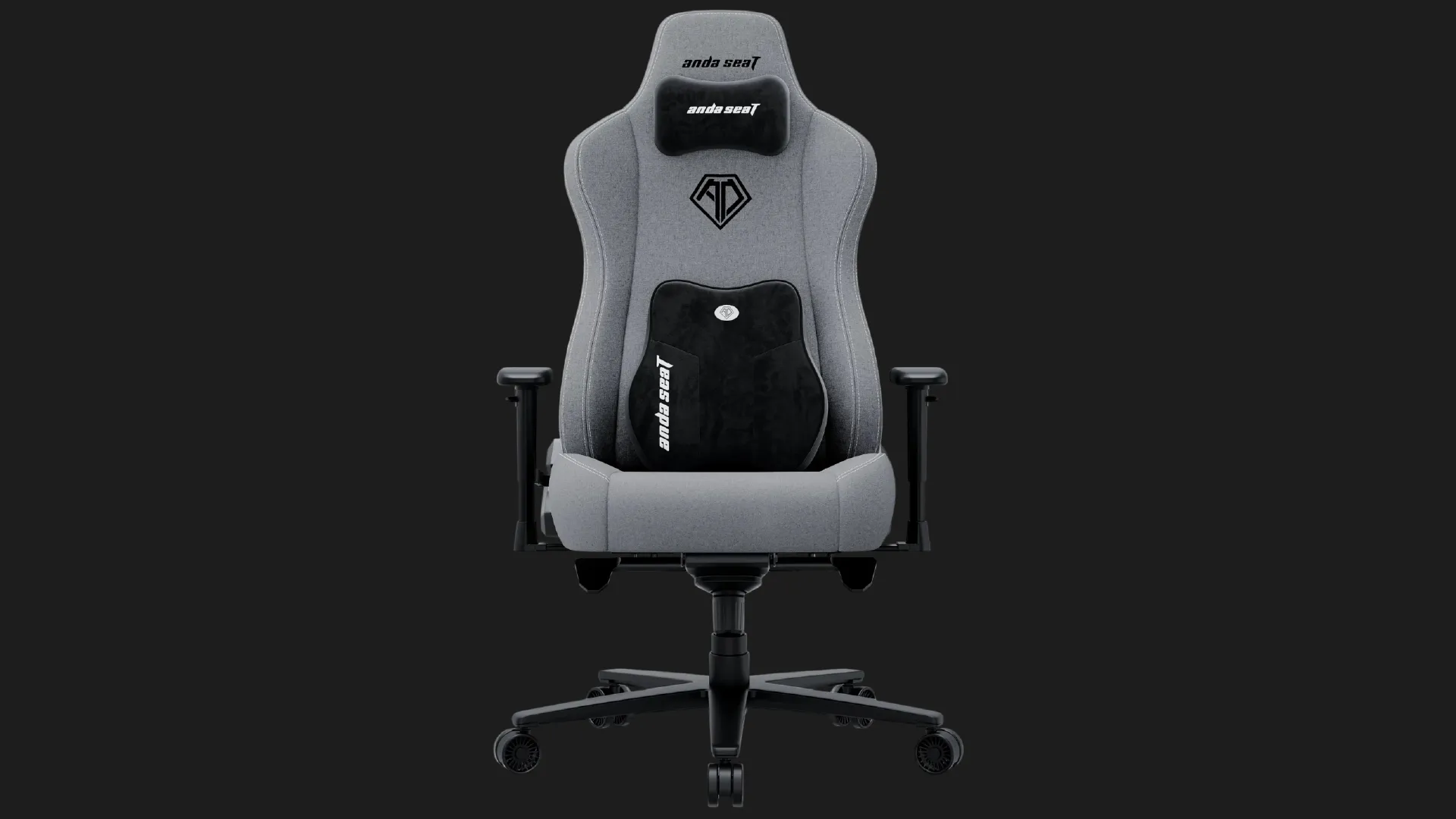 Кресло для геймеров Anda Seat Novis Plus Fabric Size XL (Gray) (UA)