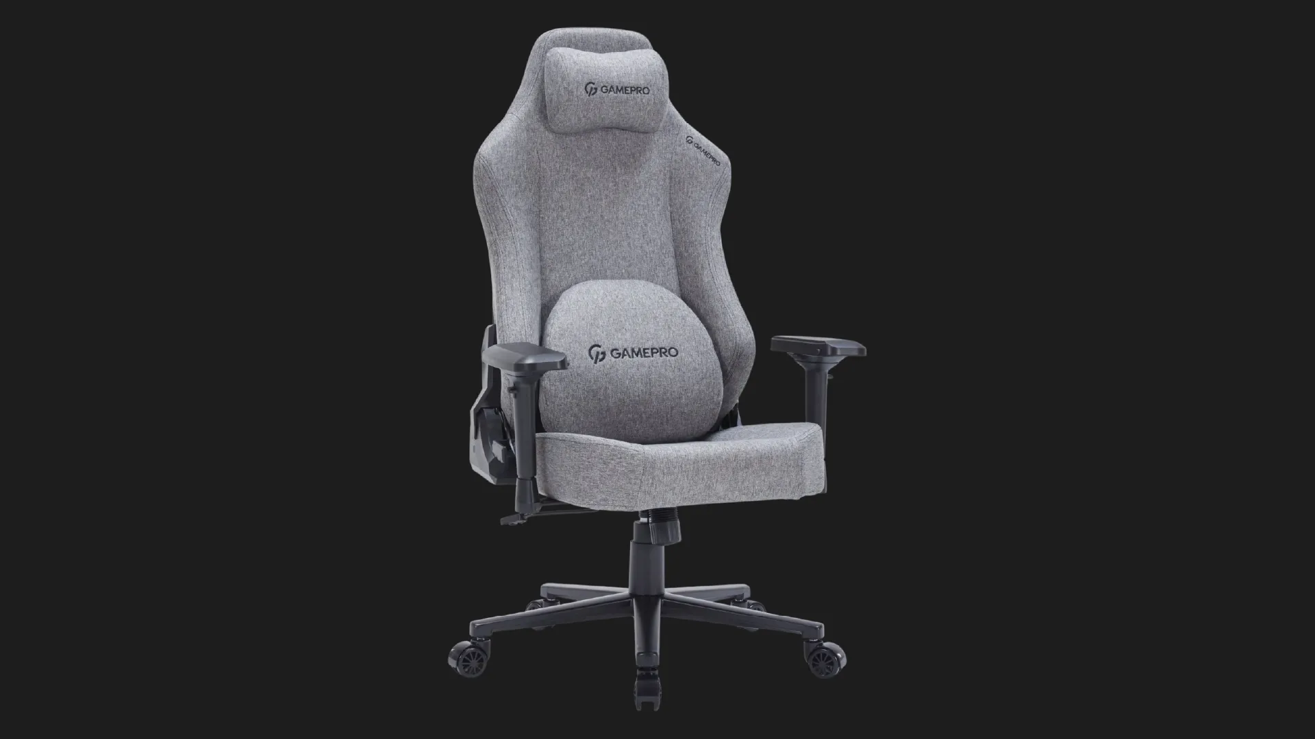 Крісло для геймерів GamePro FGC750DG Fabric (Dark Gray) (UA)