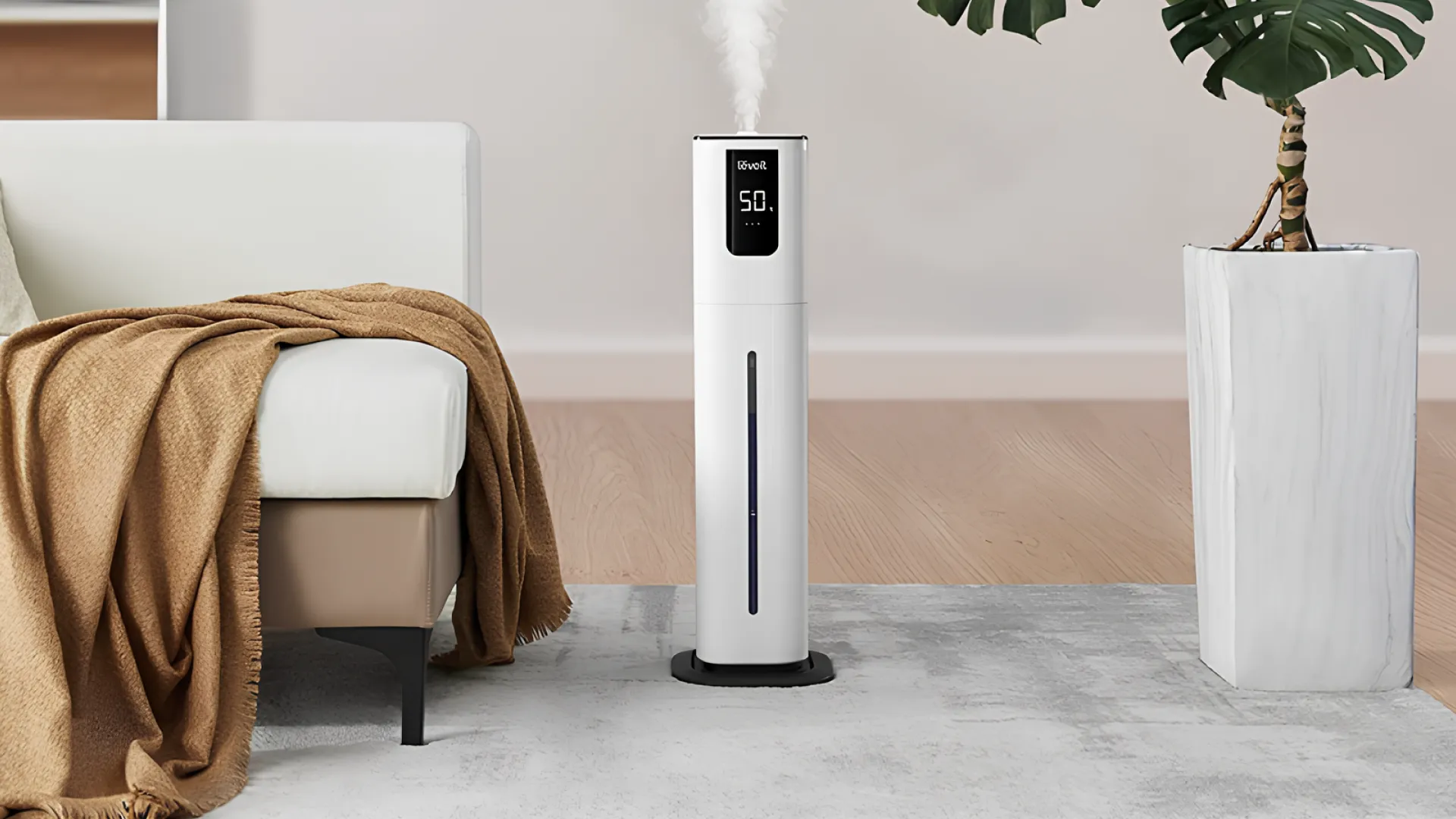 Зволожувач повітря Levoit OasisMist1000S Smart Ultrasonic Cool Mist Tower LUH-M10 (HEAPHULVSEU0082Y) (White)