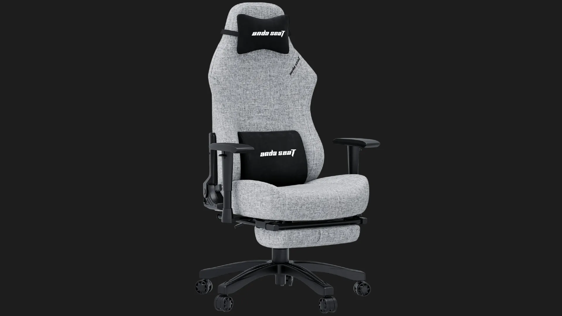 Кресло для геймеров Anda Seat Luna Pro Fabric Size L (Gray) (UA)