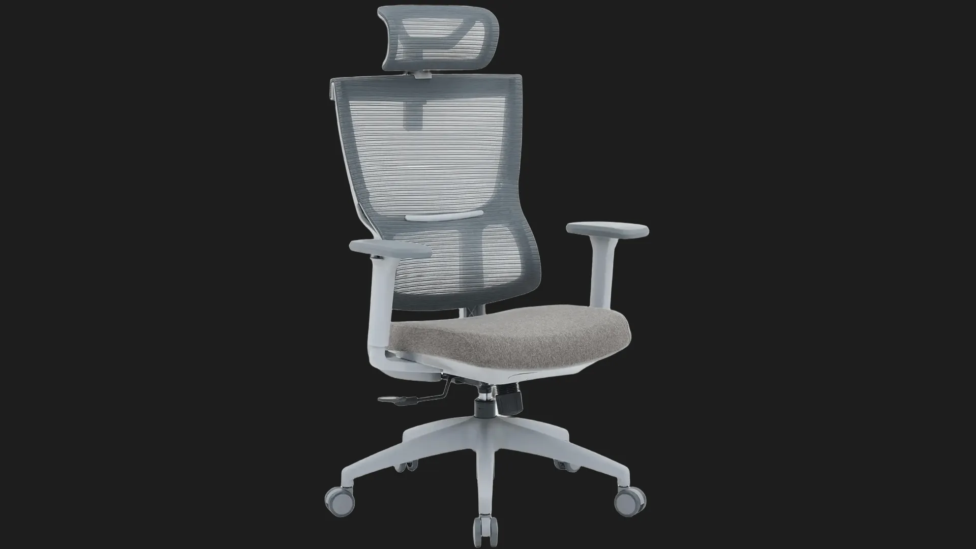 Крісло офісне OfficePro Elegant OC600-G-DG-DG (Gray/Dark Gray) (OC600-G-DG-DG)