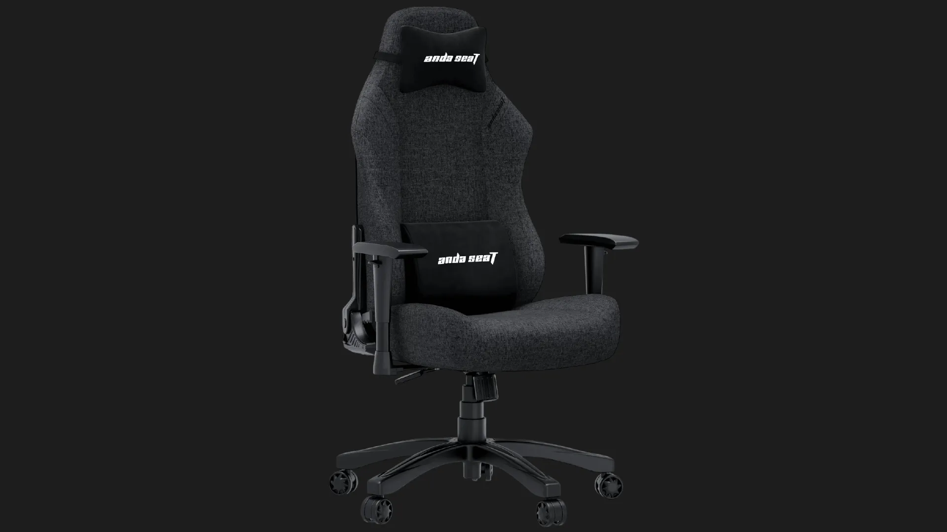 Кресло для геймеров Anda Seat Luna Linen Fabric Size L (Dark Gray) (UA)