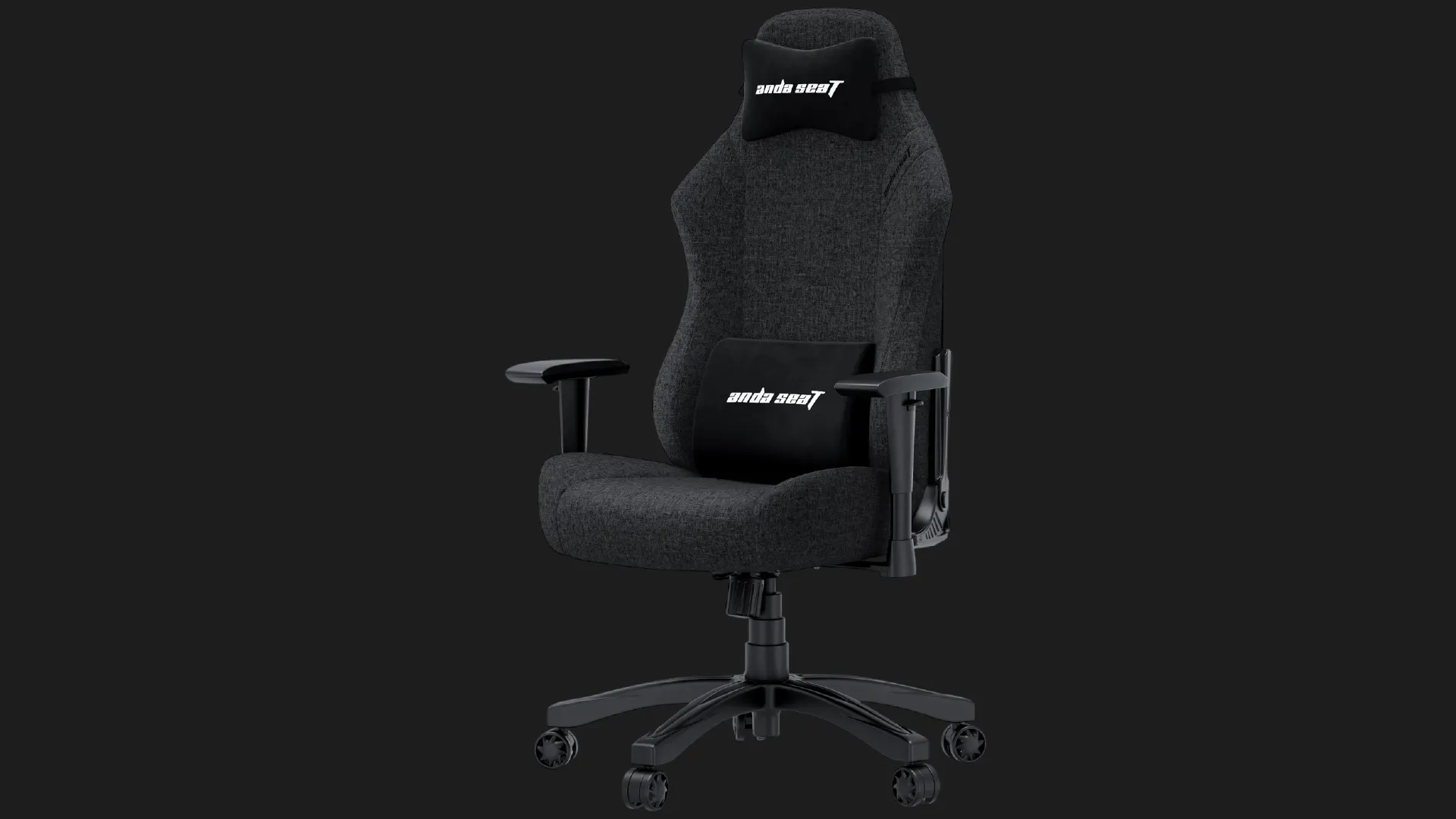 Кресло для геймеров Anda Seat Luna Linen Fabric Size L (Dark Gray) (UA)
