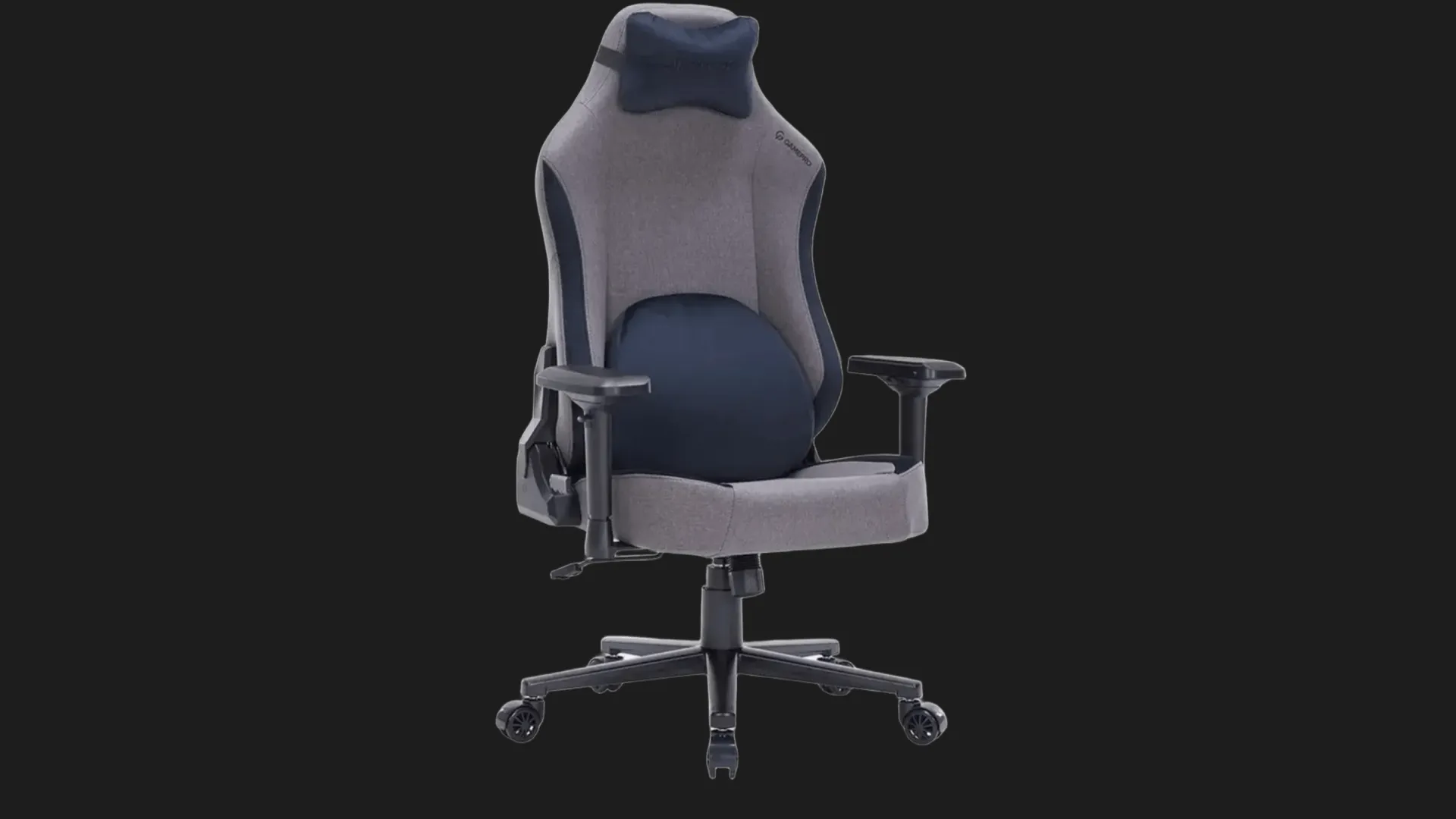 Крісло ігрове GamePro GC715SG (Gray/Dark Blue) (GC715SG)