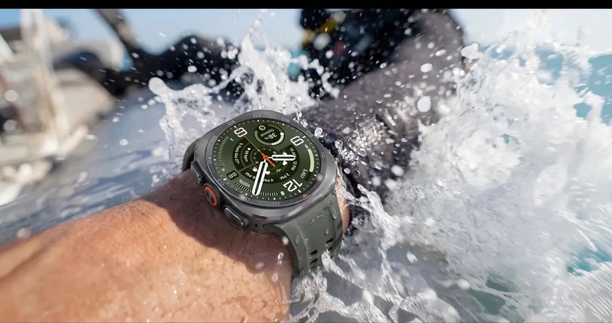 Смарт-годинник Samsung Galaxy Watch Ultra 2 47mm Titanium Gray LTE with Black Marine Band (SM-L715FZKA) (Standard)