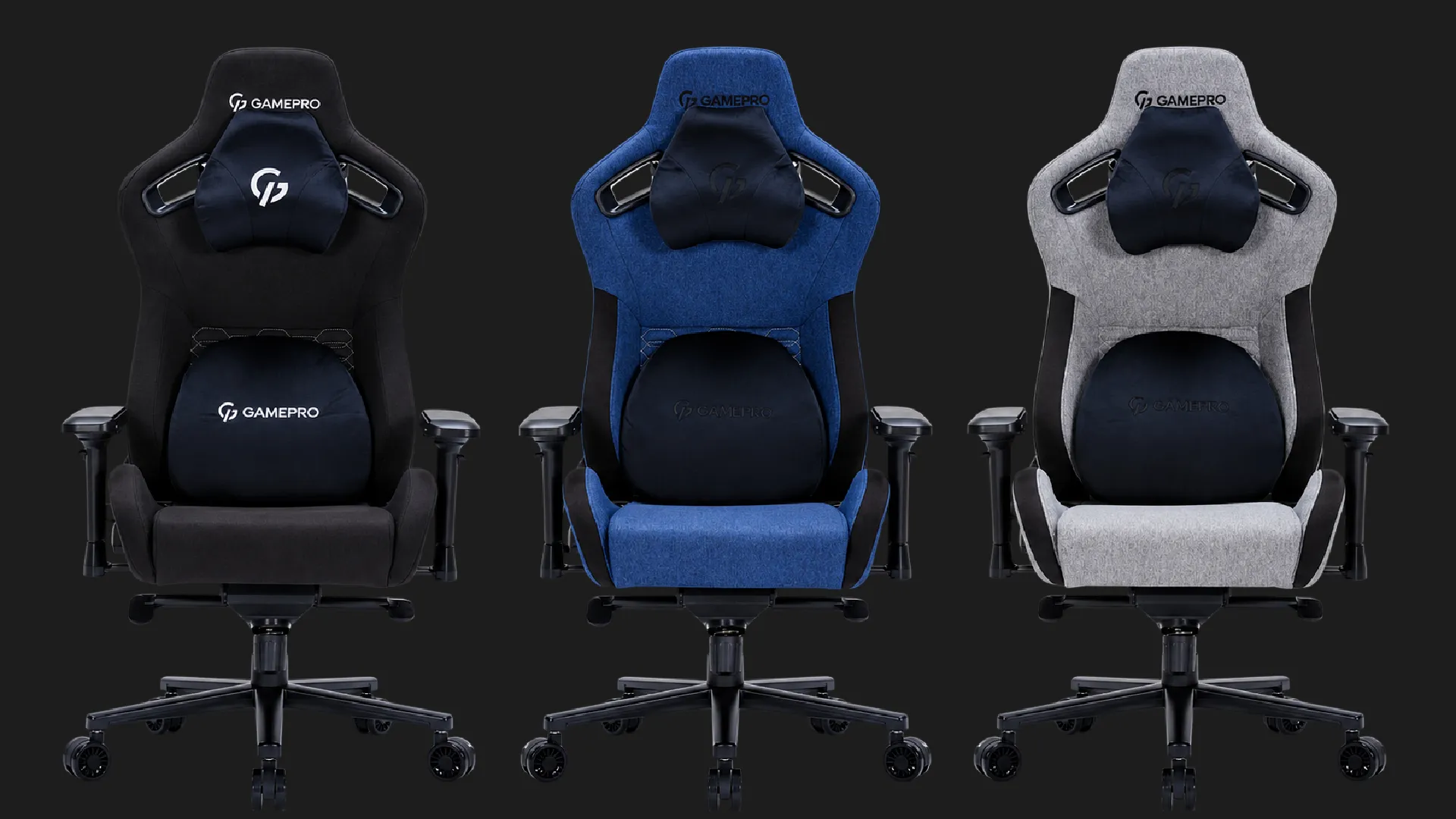 Крісло для геймерів GamePro GC900B Fabric Size XL (Black) (UA)