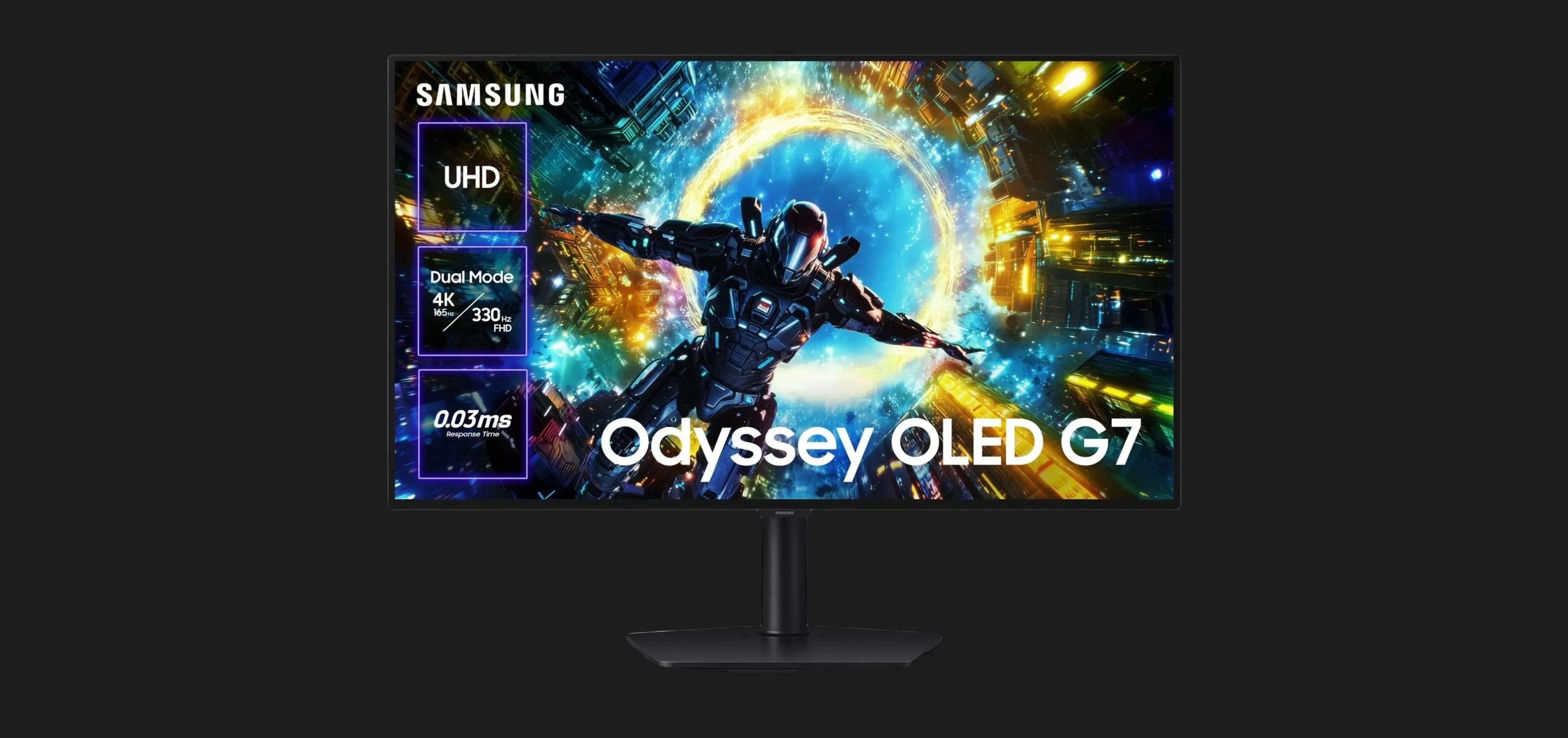 Монітор Samsung 32" Odyssey G7 OLED 165Hz LS32HG732SIXUA (UA)
