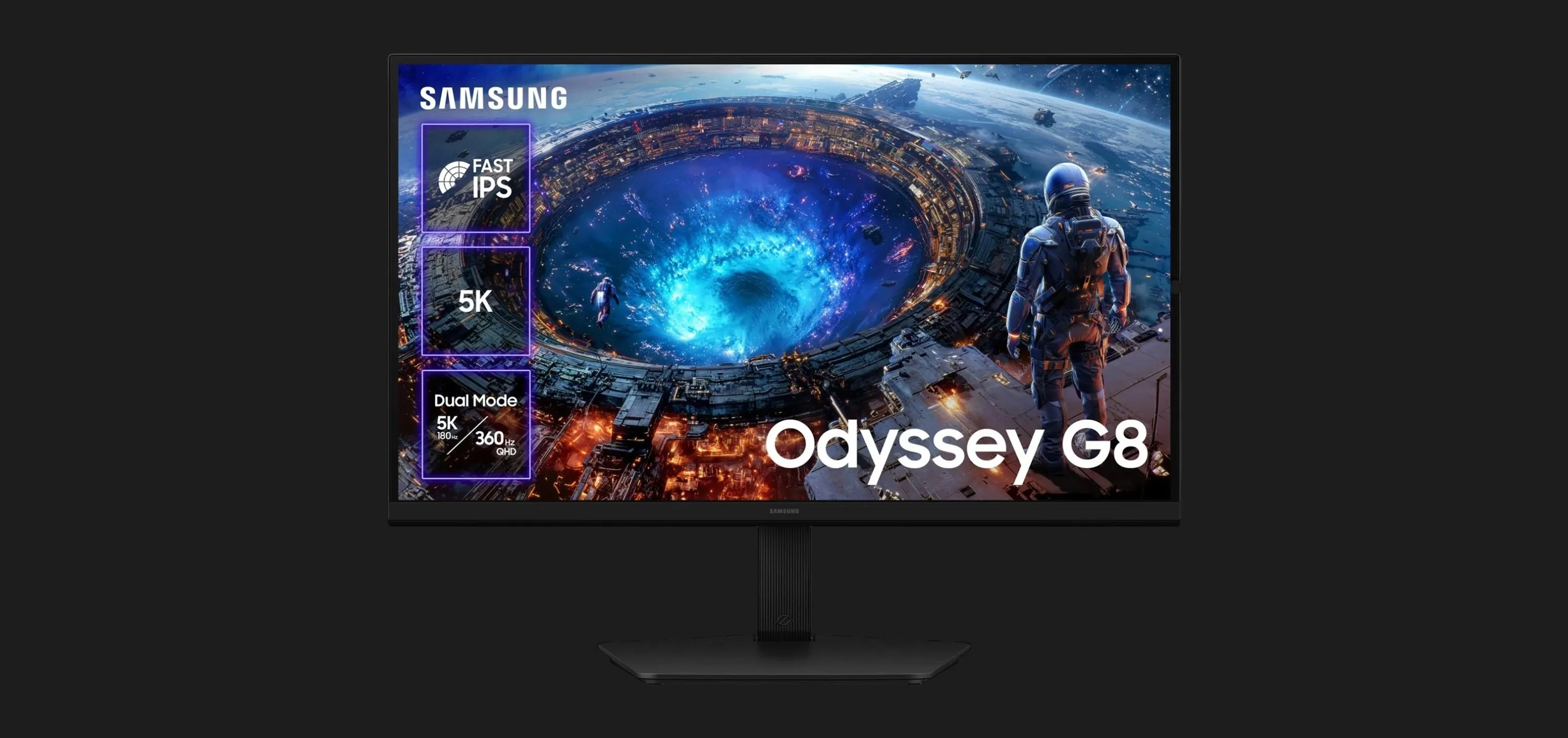 Монитор Samsung 27" Odyssey G8 IPS 180Hz LS27HG800EFXUA (UA)