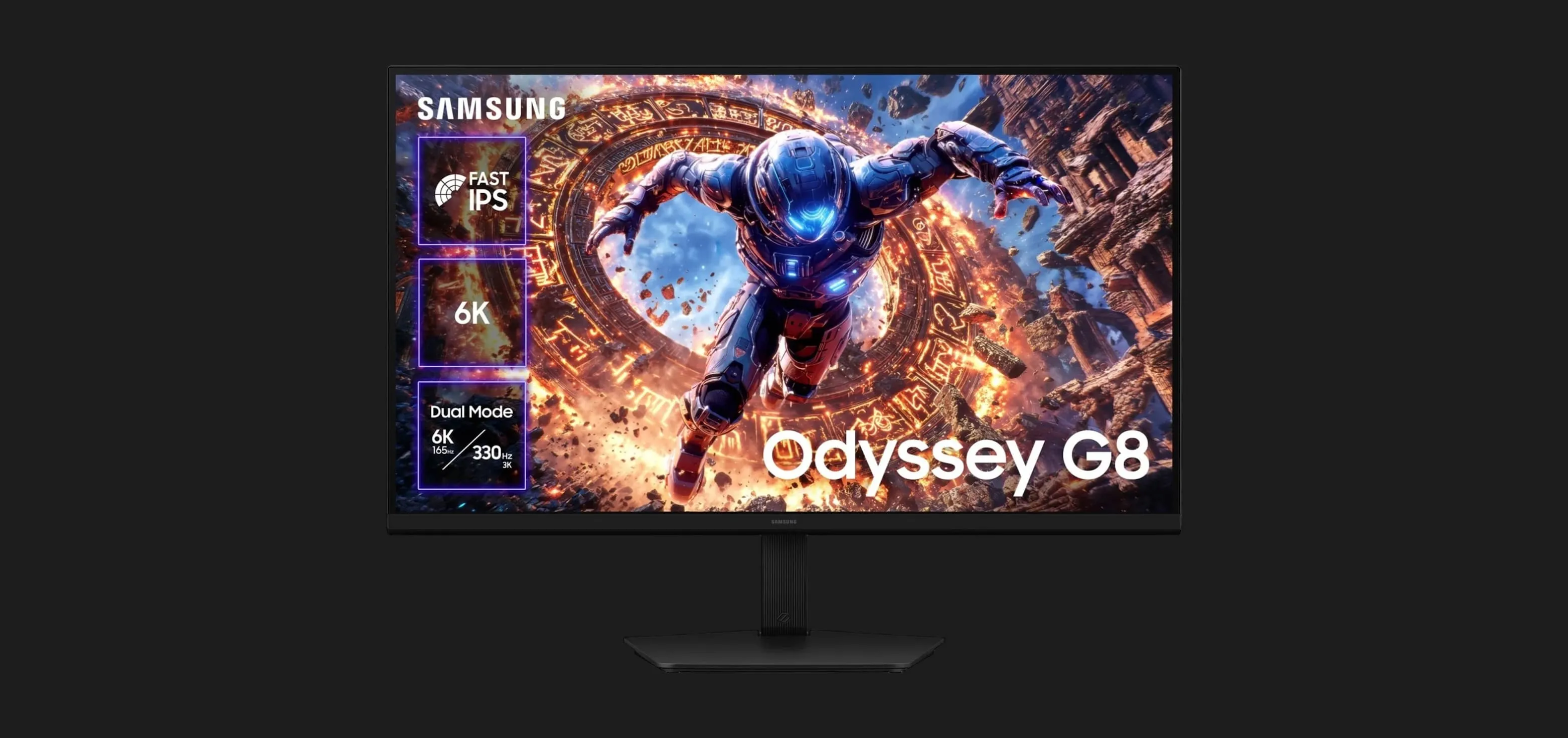 Монітор Samsung 32" Odyssey G8 IPS 165Hz LS32HG802ESXUA (UA)