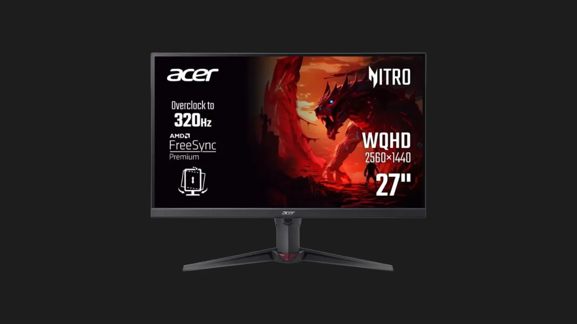 Монитор Acer 27"Nitro XV270UF3bmiiprx IPS 320Hz UM.HX0EE.323 (UA)