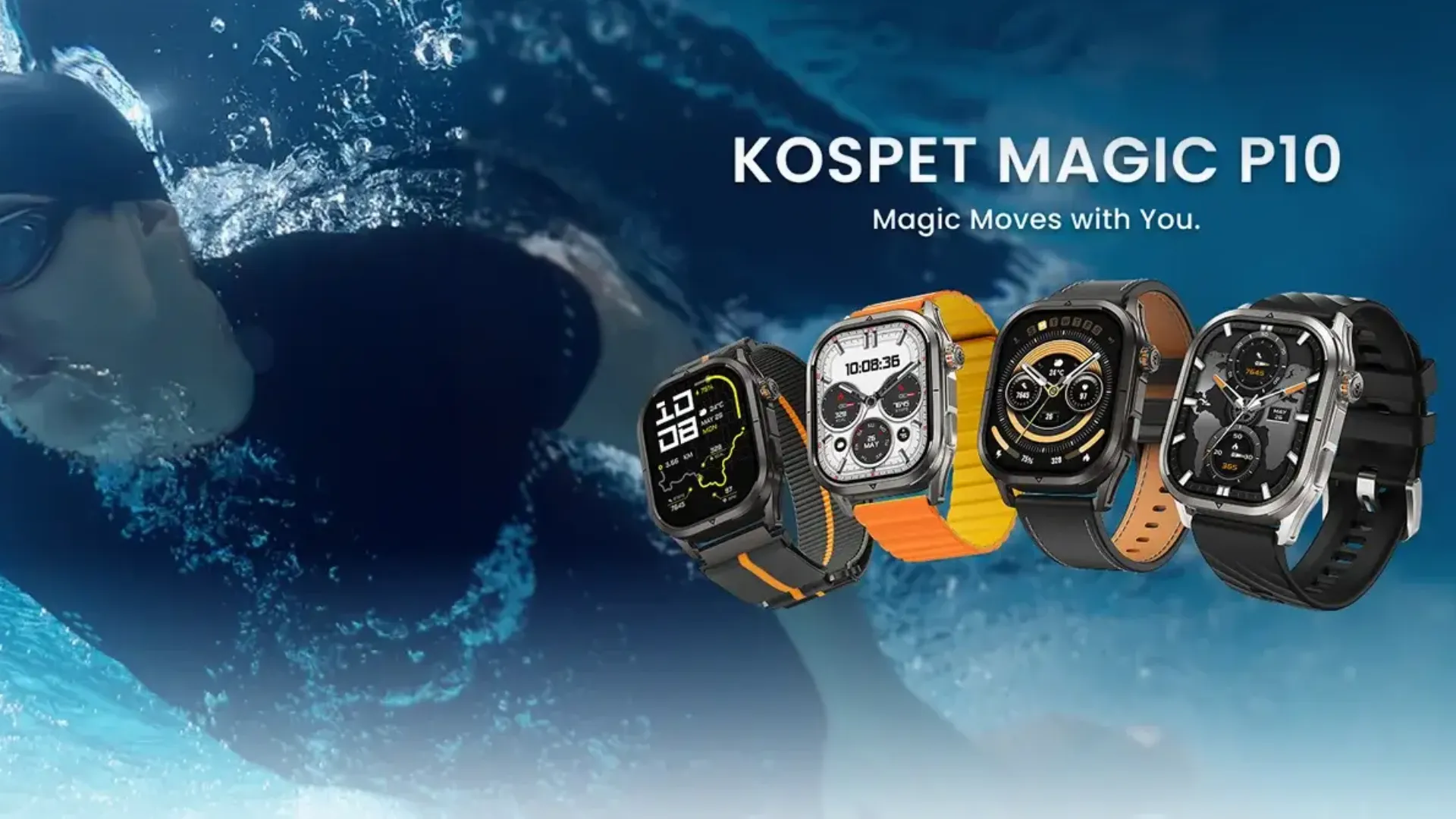 Смарт-годинник KOSPET MAGIC P10 Black