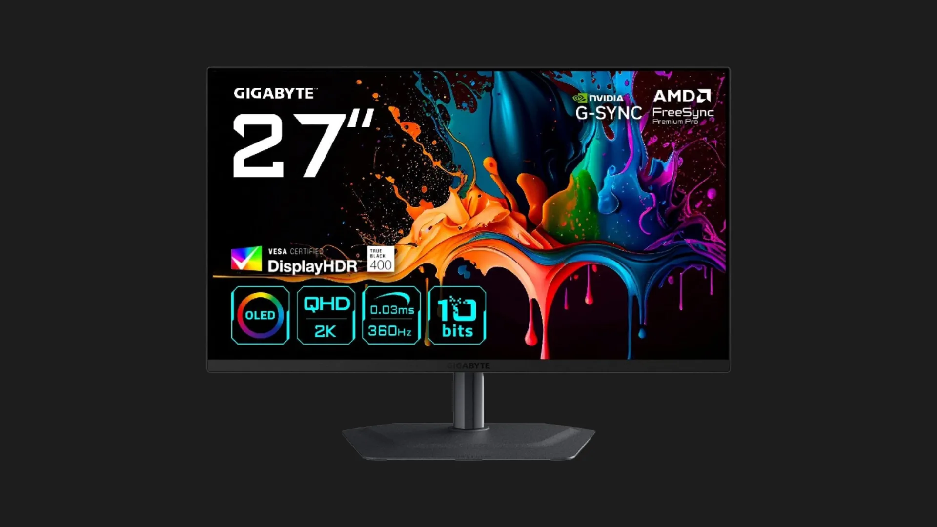 Монітор GIGABYTE 27" MO27Q3 OLED 360Hz (UA)