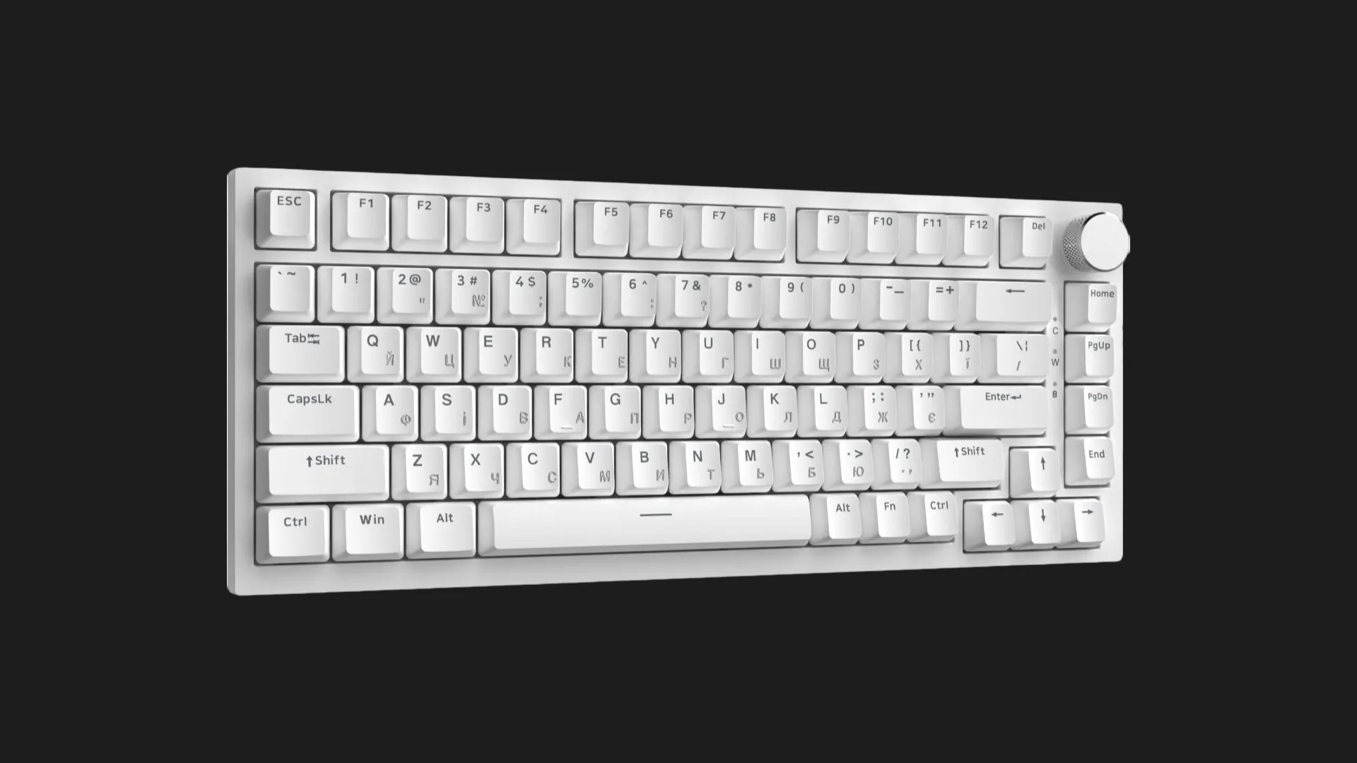Клавиатура игровая Ajazz AK820 Red Switch (White) (AK820-R-W) (UA)