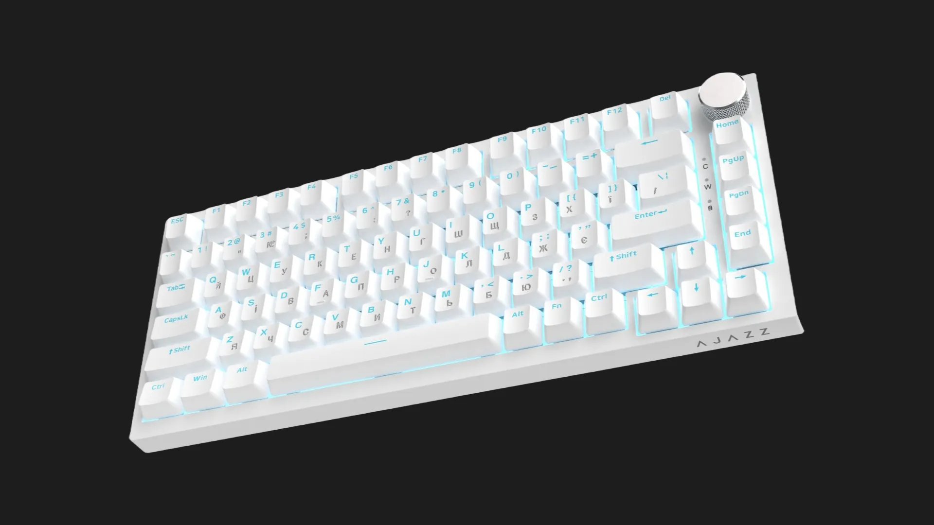 Клавиатура игровая Ajazz AK820 Red Switch (White) (AK820-R-W) (UA)