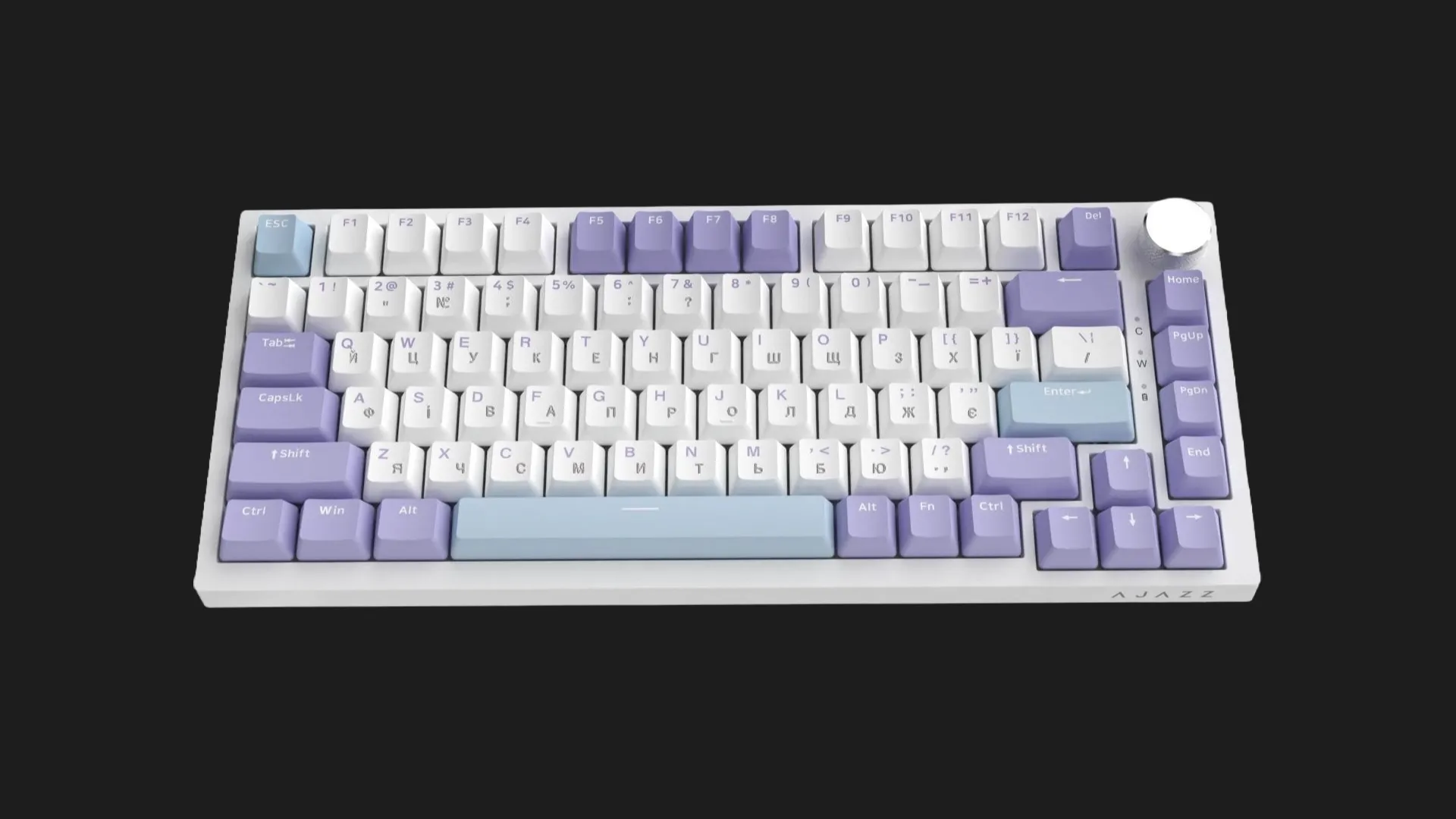 Клавиатура игровая Ajazz AK820 Sea Salt Switch (Purple/White/Blue) (AK820-SS-PWB) (UA)