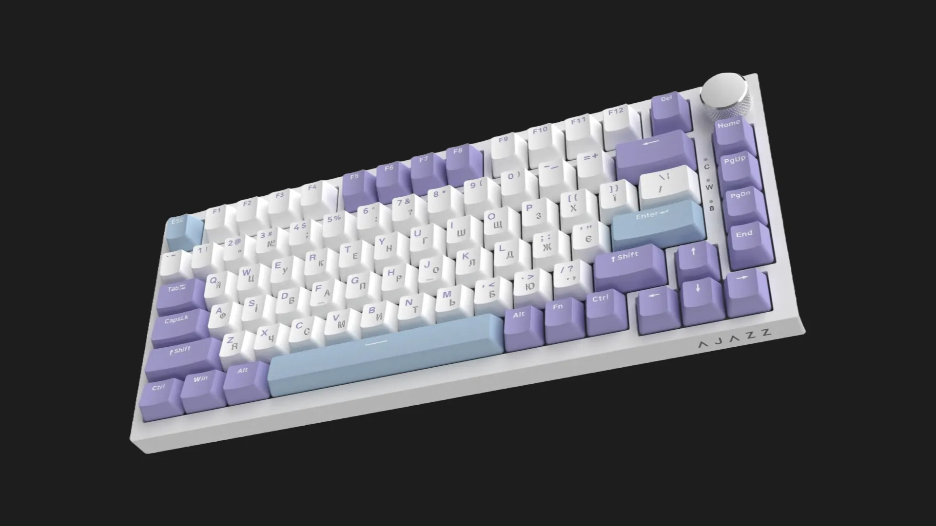 Клавиатура игровая Ajazz AK820 Sea Salt Switch (Purple/White/Blue) (AK820-SS-PWB) (UA)