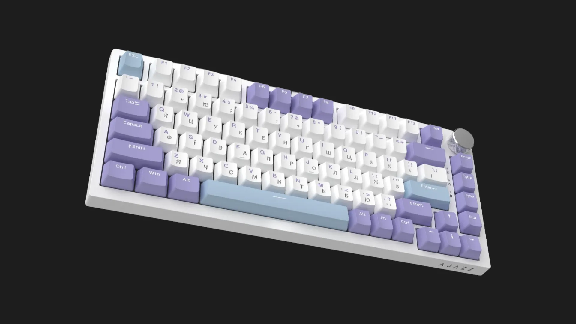 Клавиатура игровая Ajazz AK820 Sea Salt Switch (Purple/White/Blue) (AK820-SS-PWB) (UA)