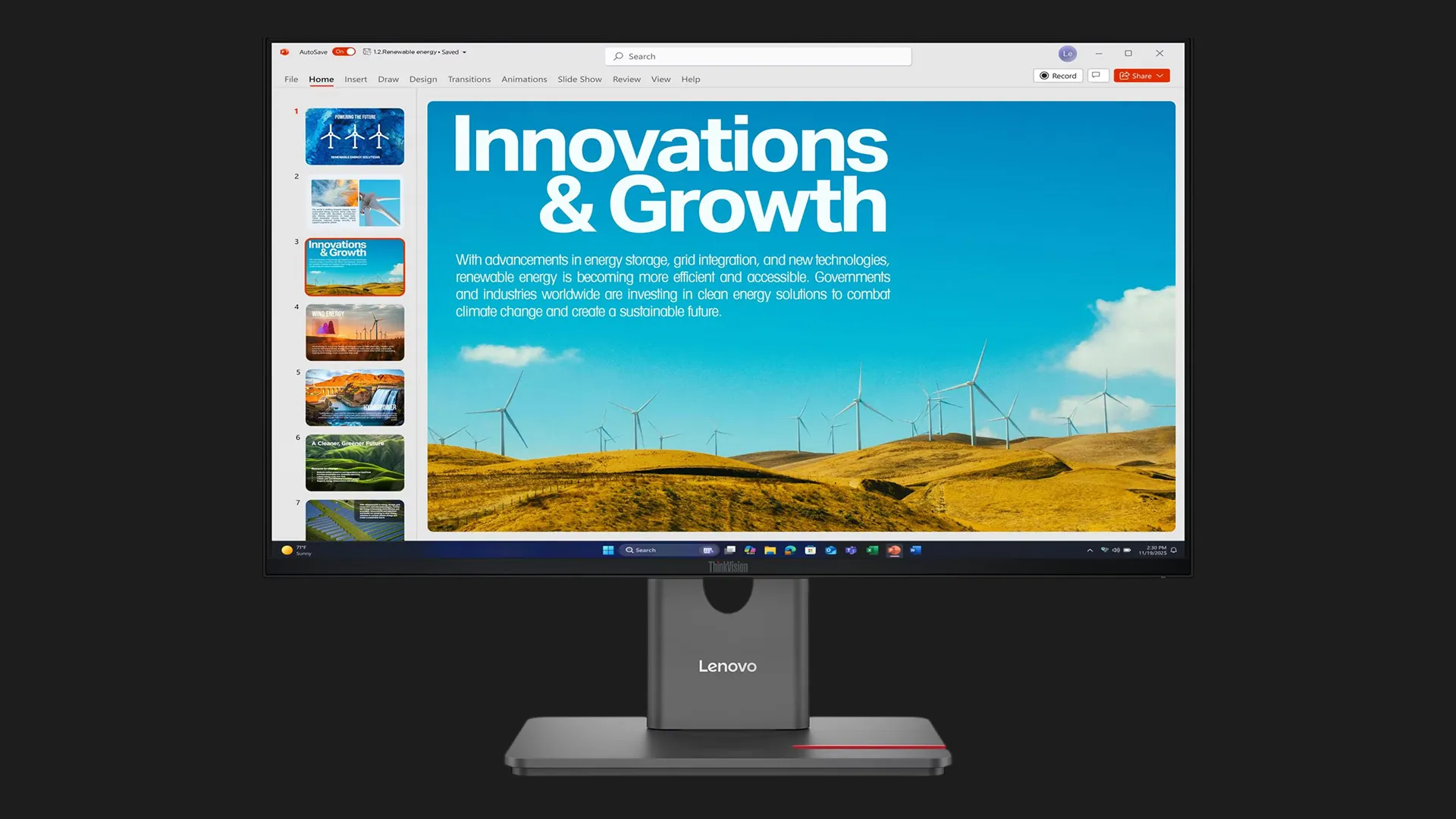 Монітор Lenovo 23.8" ThinkVision P24QD-40 IPS 120Hz 64B1GAT1UA (UA)