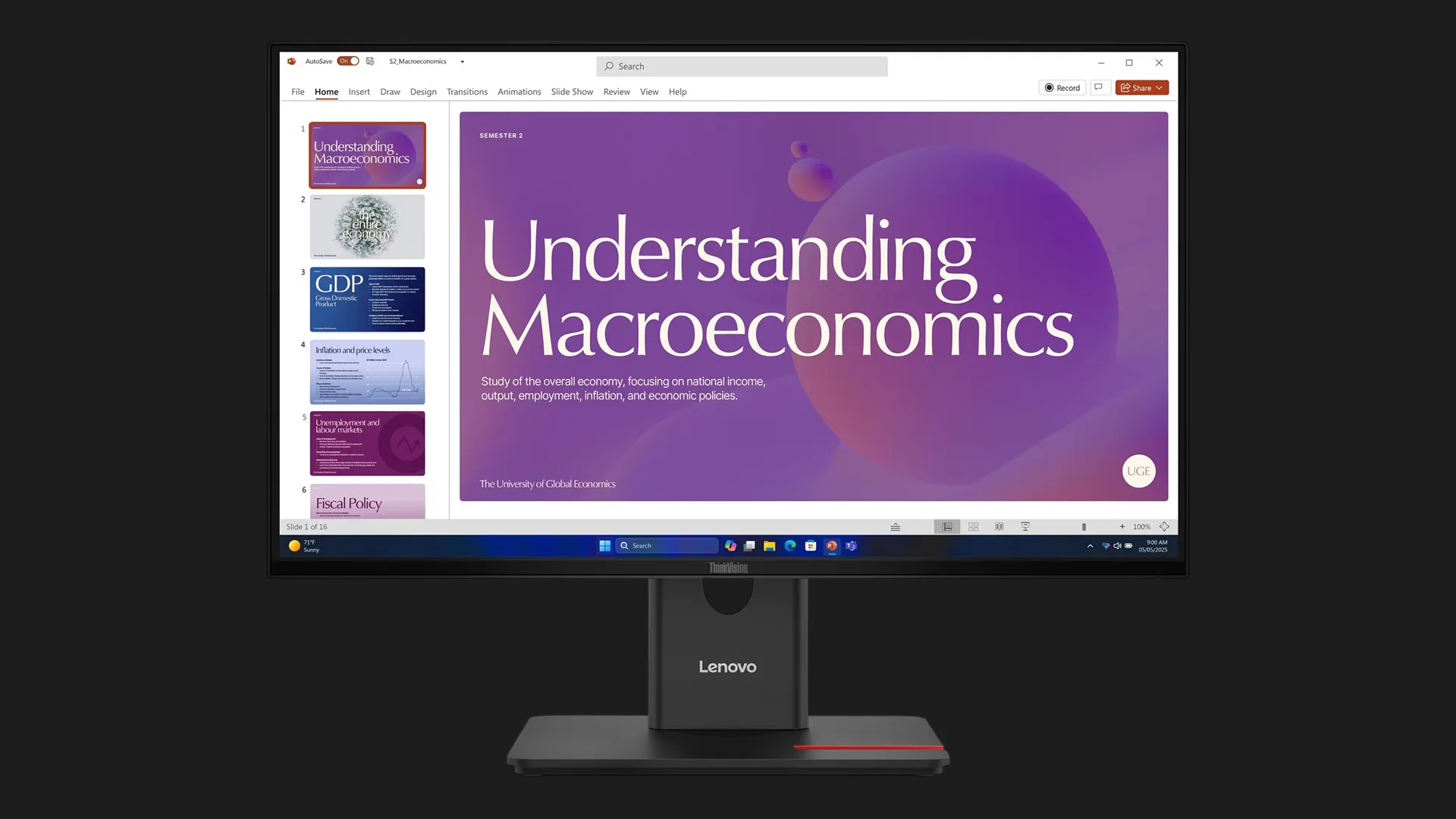Монітор Lenovo 23.8" ThinkVision T24D-40 IPS 120Hz 64B9GAT1UA (UA)
