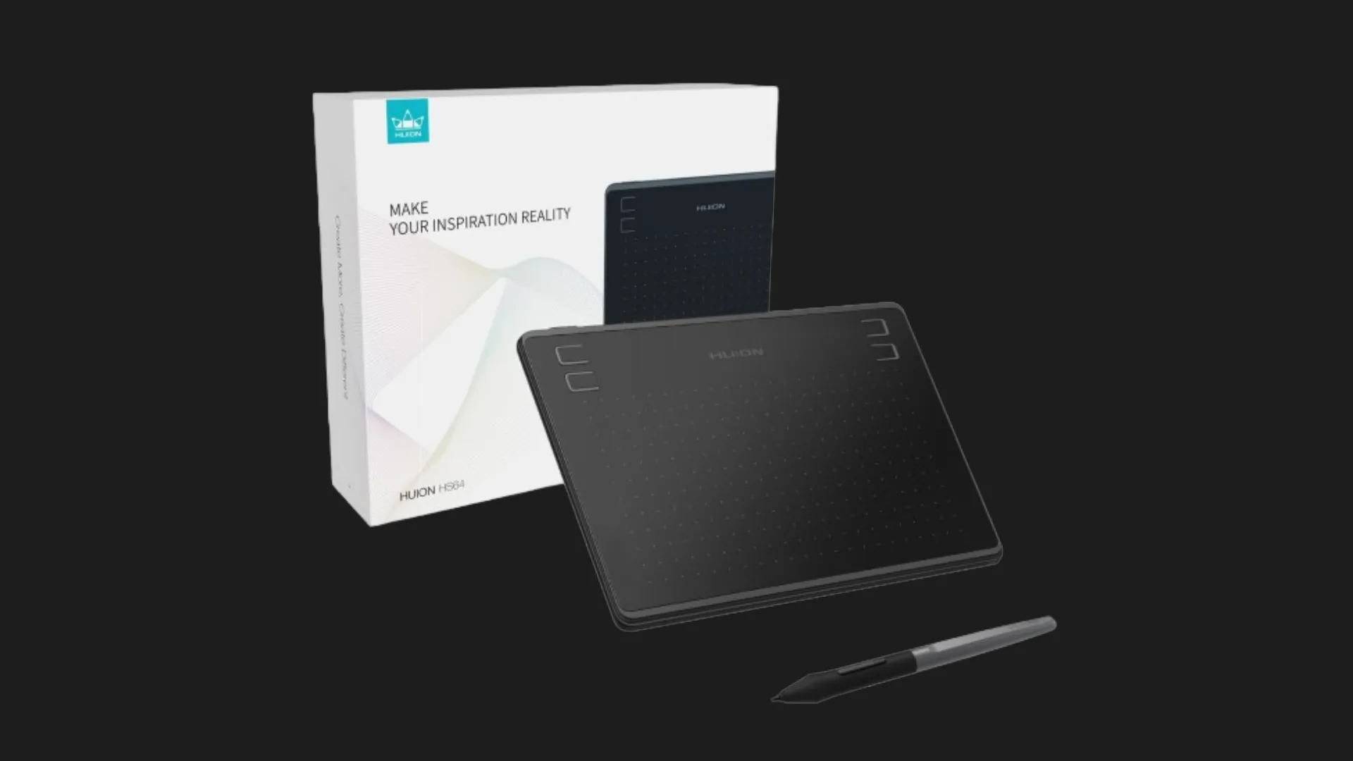Графічний планшет Huion Inspiroy HS64 (Black)