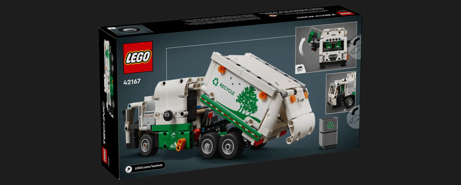 Конструктор LEGO Technic Сміттєвоз Mack LR Electric (42167)